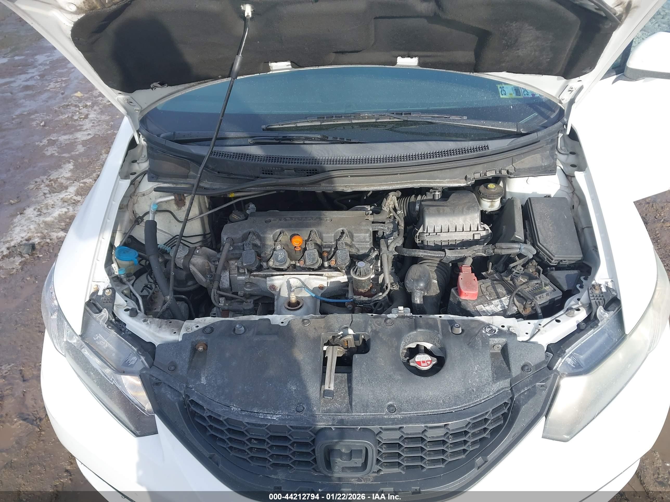 2015 Honda Civic Ex White vin: 19XFB2F82FE234105