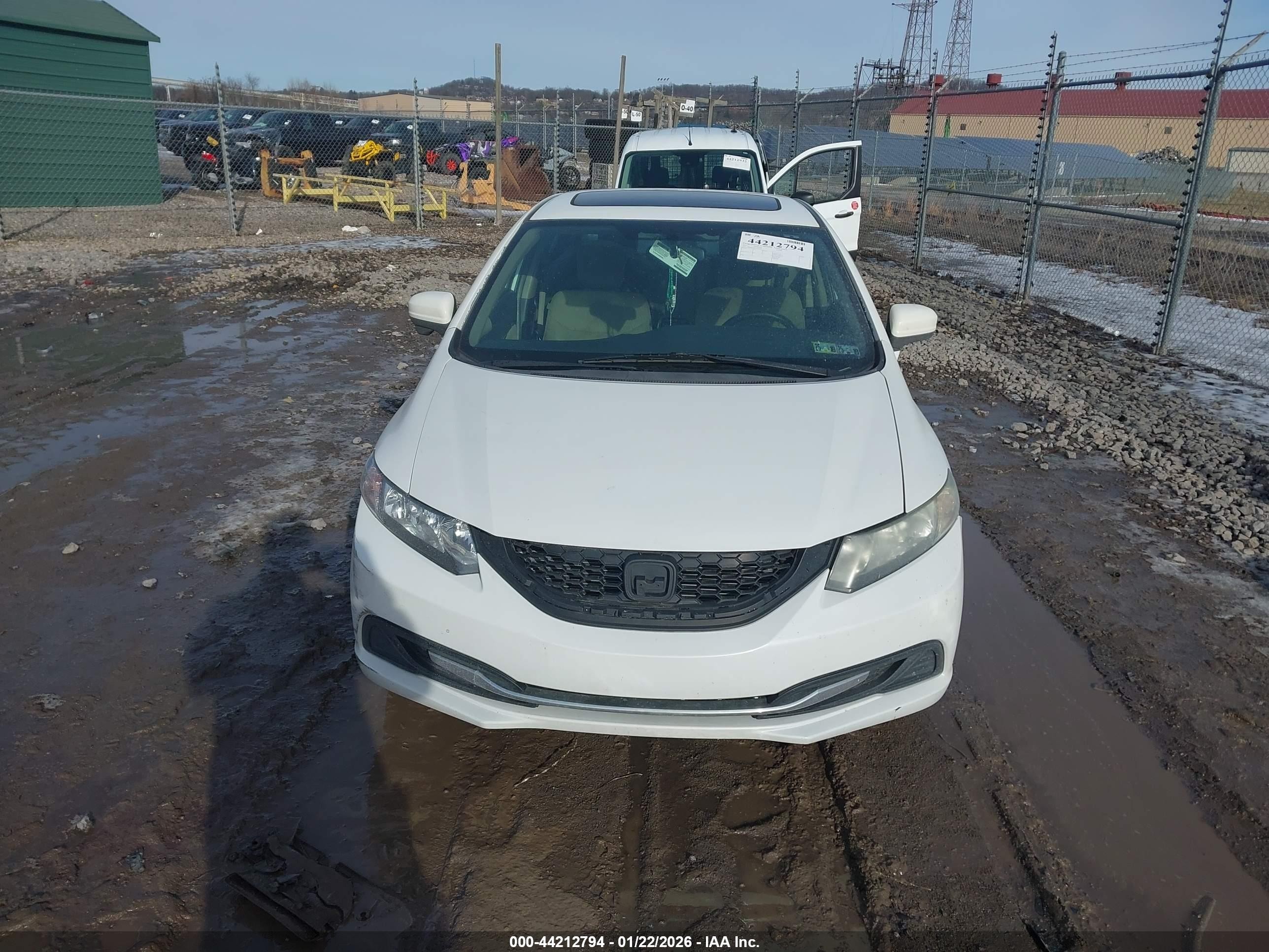 2015 Honda Civic Ex White vin: 19XFB2F82FE234105