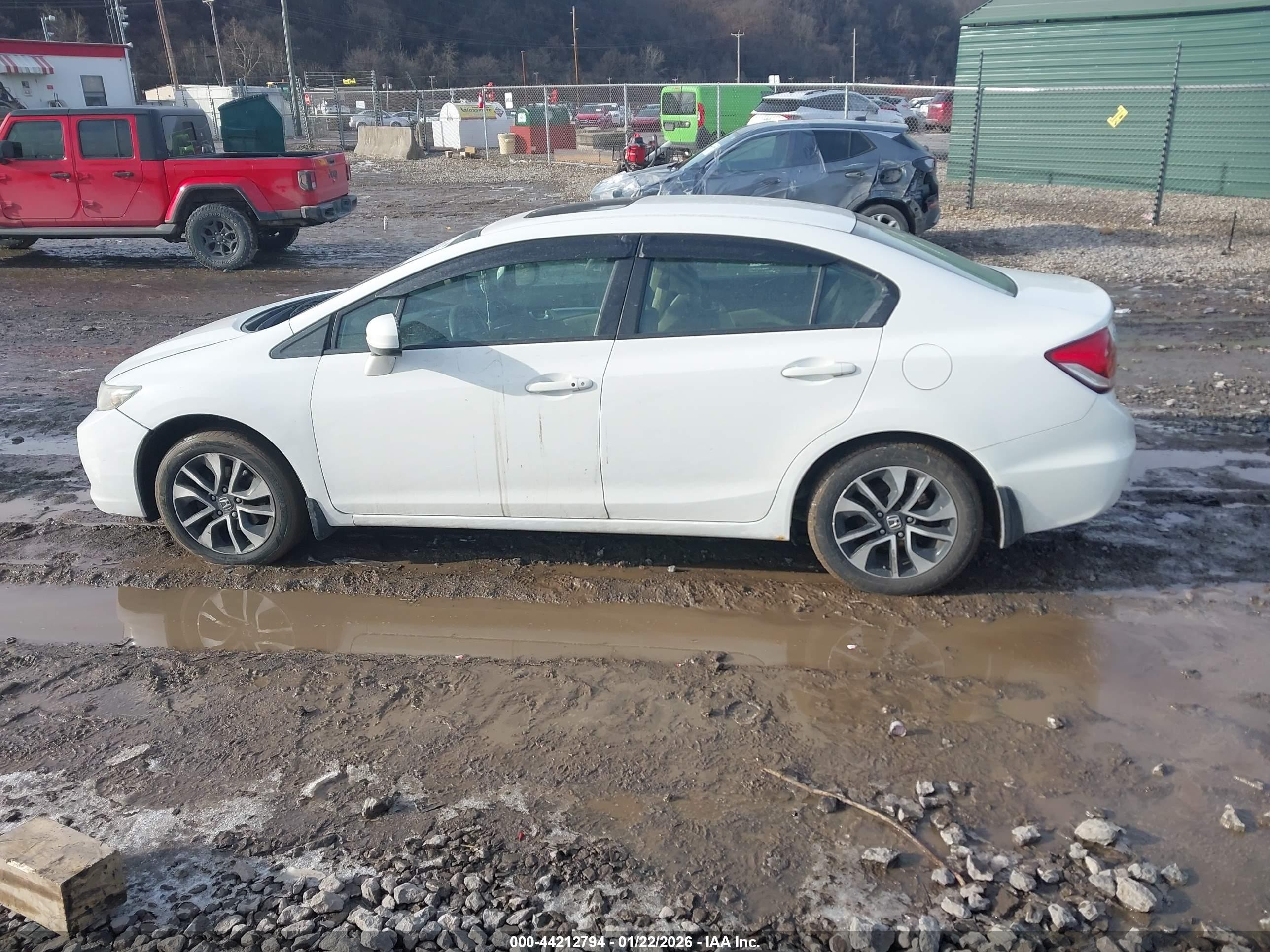 2015 Honda Civic Ex White vin: 19XFB2F82FE234105