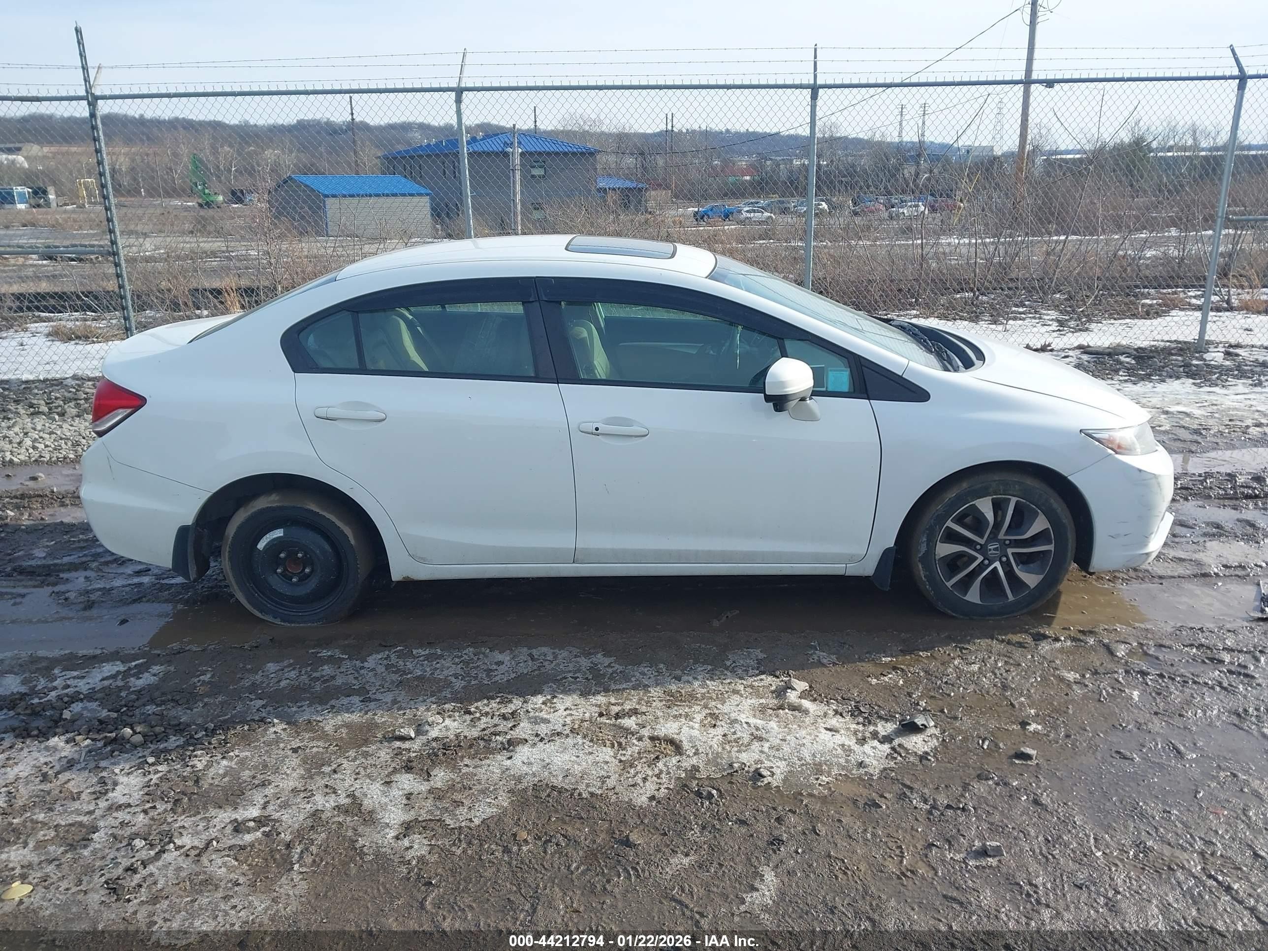 2015 Honda Civic Ex White vin: 19XFB2F82FE234105