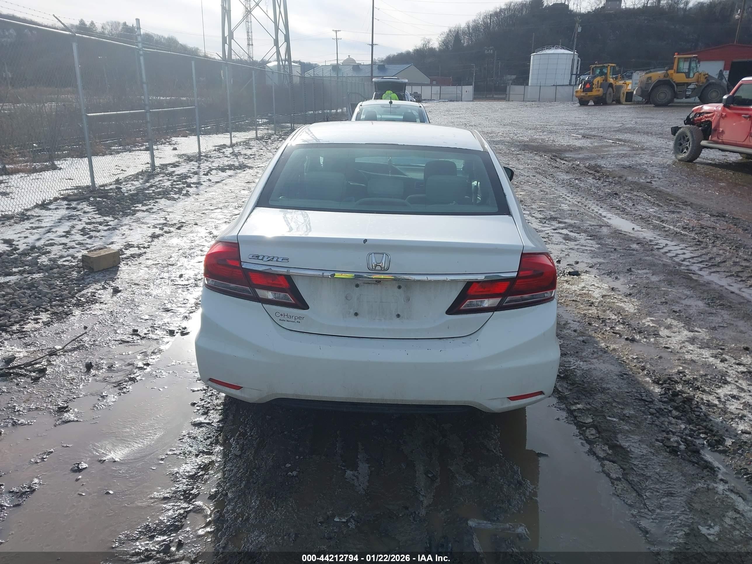 2015 Honda Civic Ex White vin: 19XFB2F82FE234105