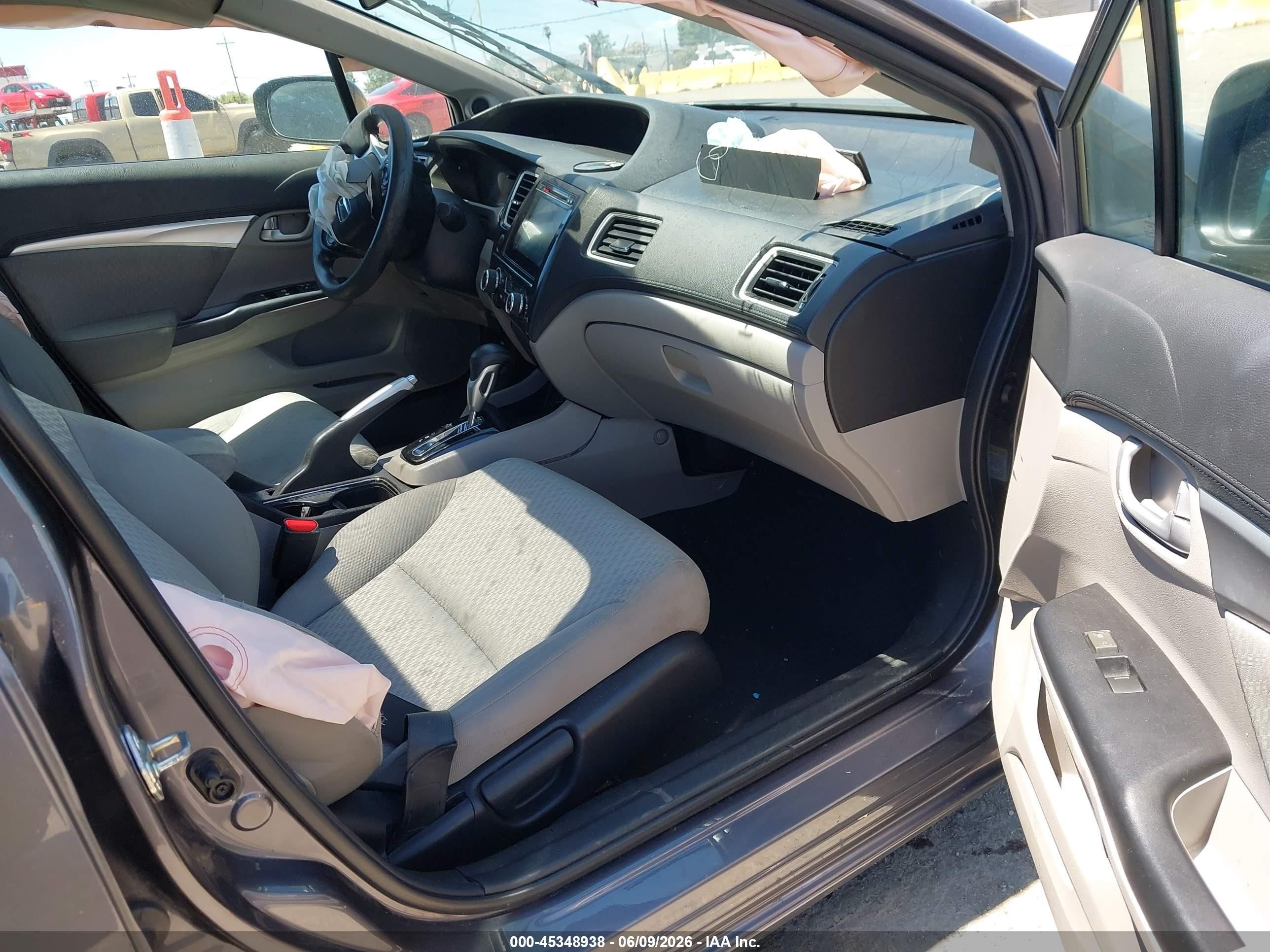 2015 Honda Civic Ex Gray vin: 19XFB2F82FE235724