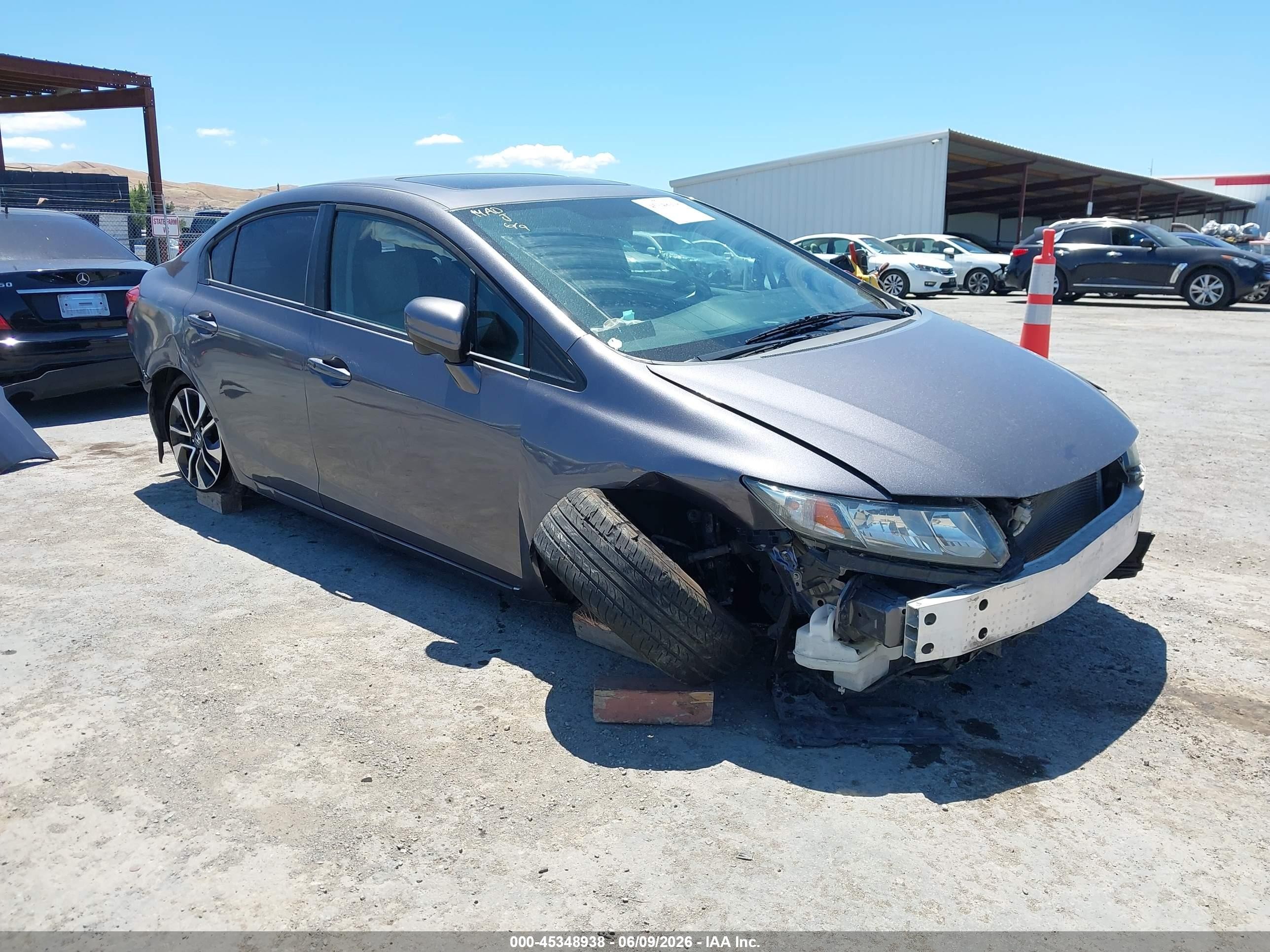 2015 Honda Civic Ex Gray vin: 19XFB2F82FE235724