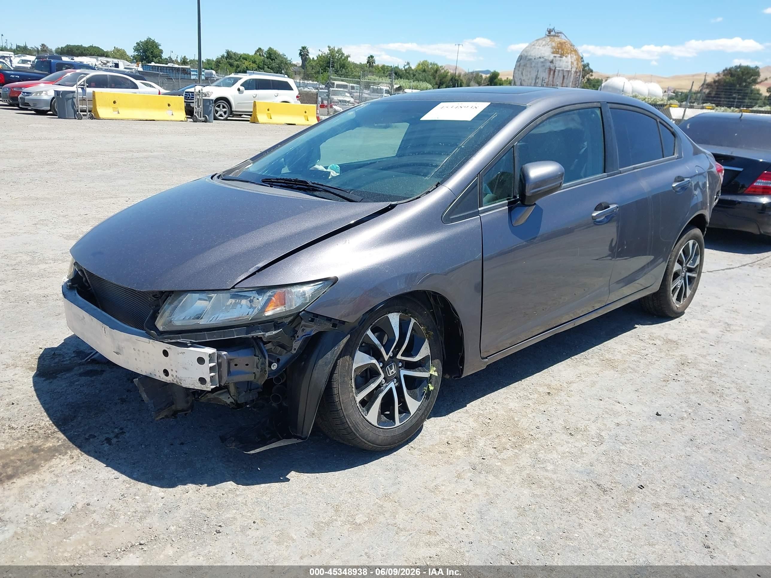 2015 Honda Civic Ex Gray vin: 19XFB2F82FE235724