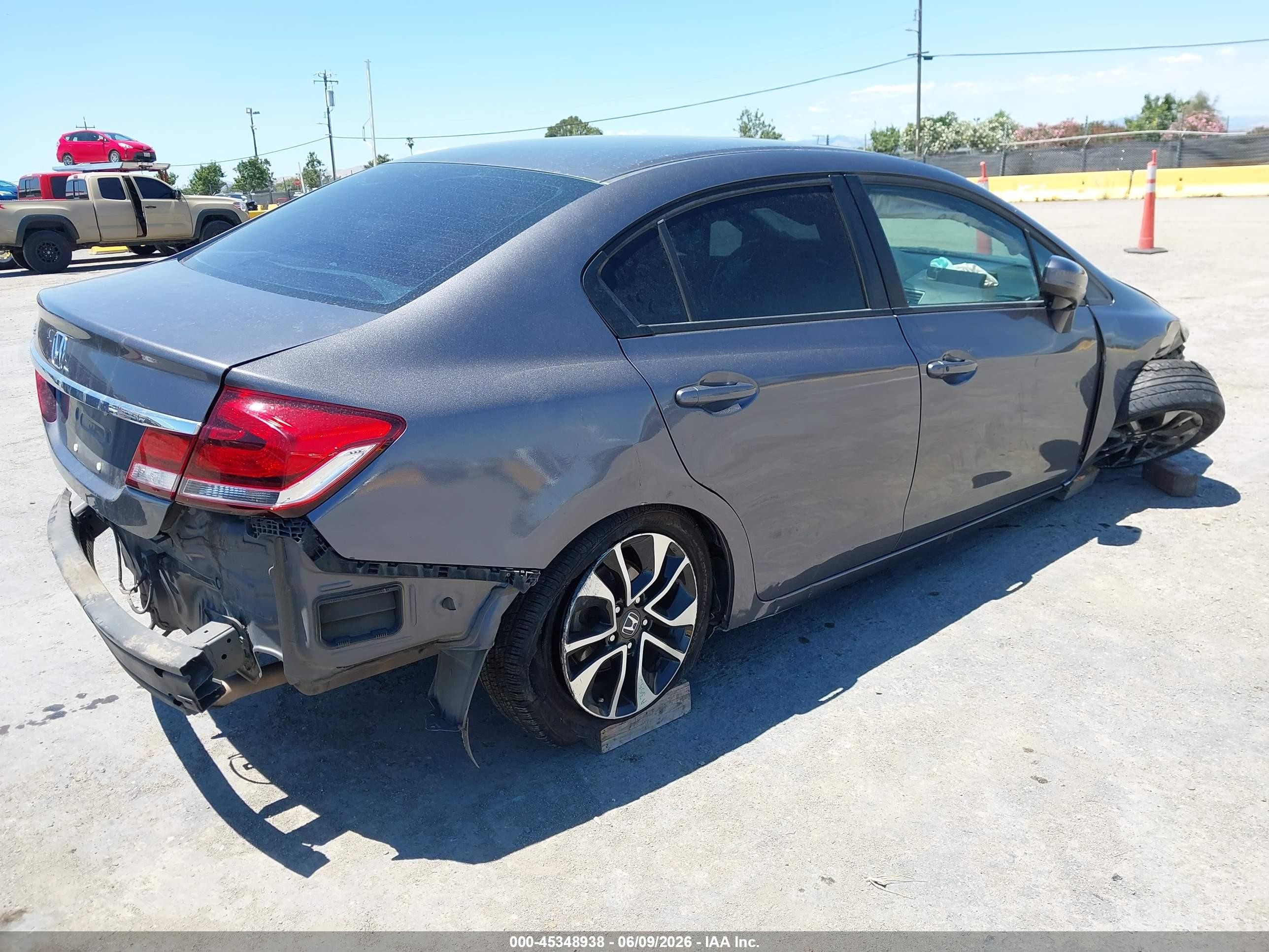 2015 Honda Civic Ex Gray vin: 19XFB2F82FE235724