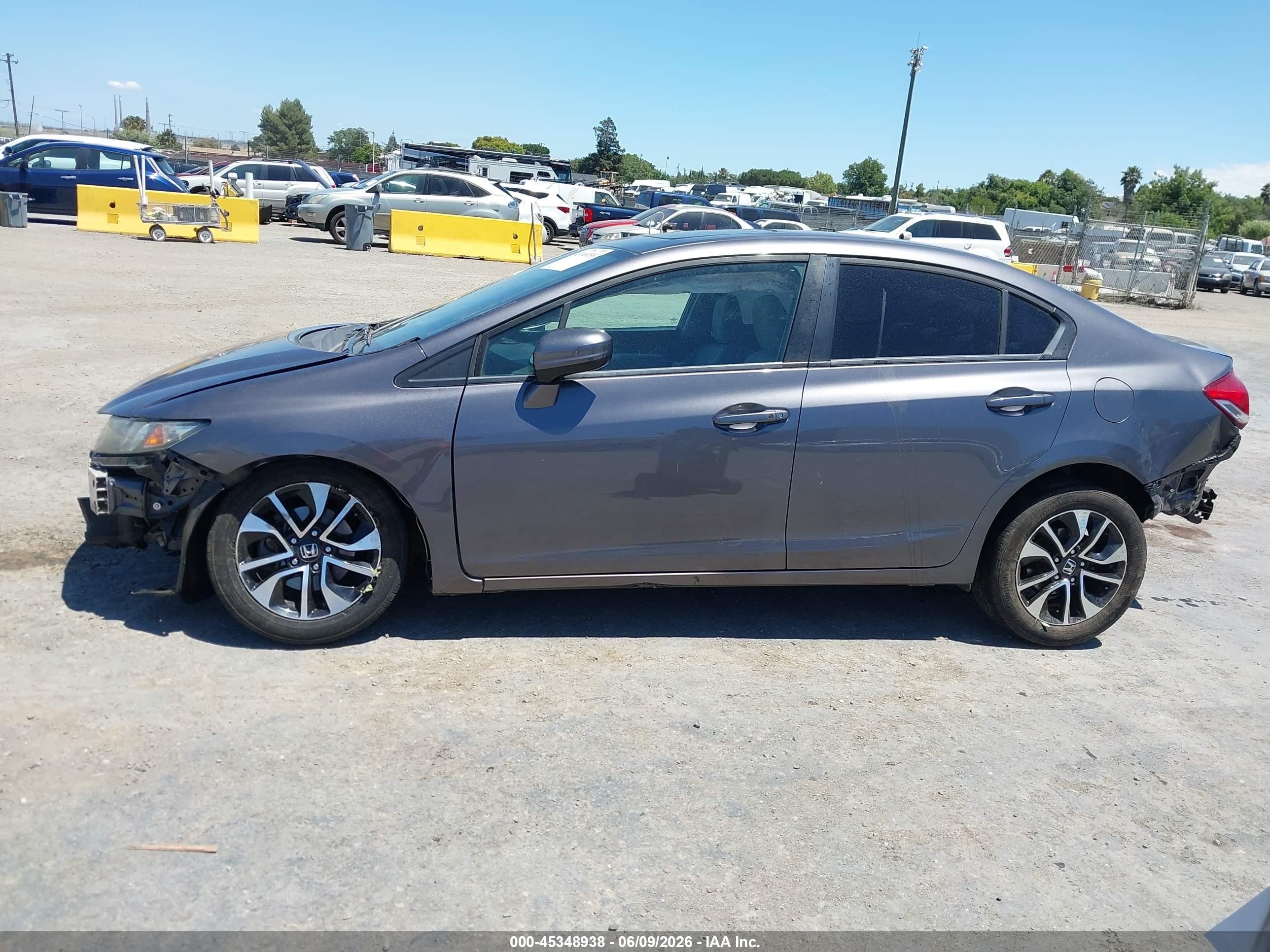 2015 Honda Civic Ex Gray vin: 19XFB2F82FE235724