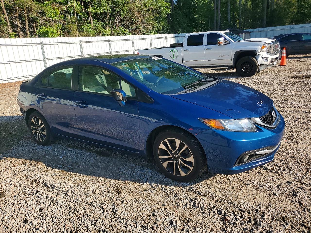 2015 Honda Civic Ex Blue vin: 19XFB2F82FE239272
