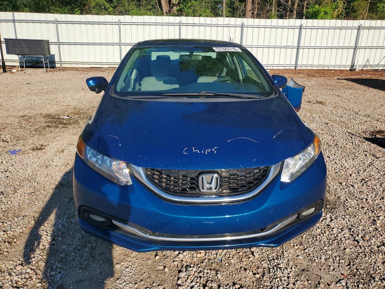 2015 Honda Civic Ex Blue vin: 19XFB2F82FE239272