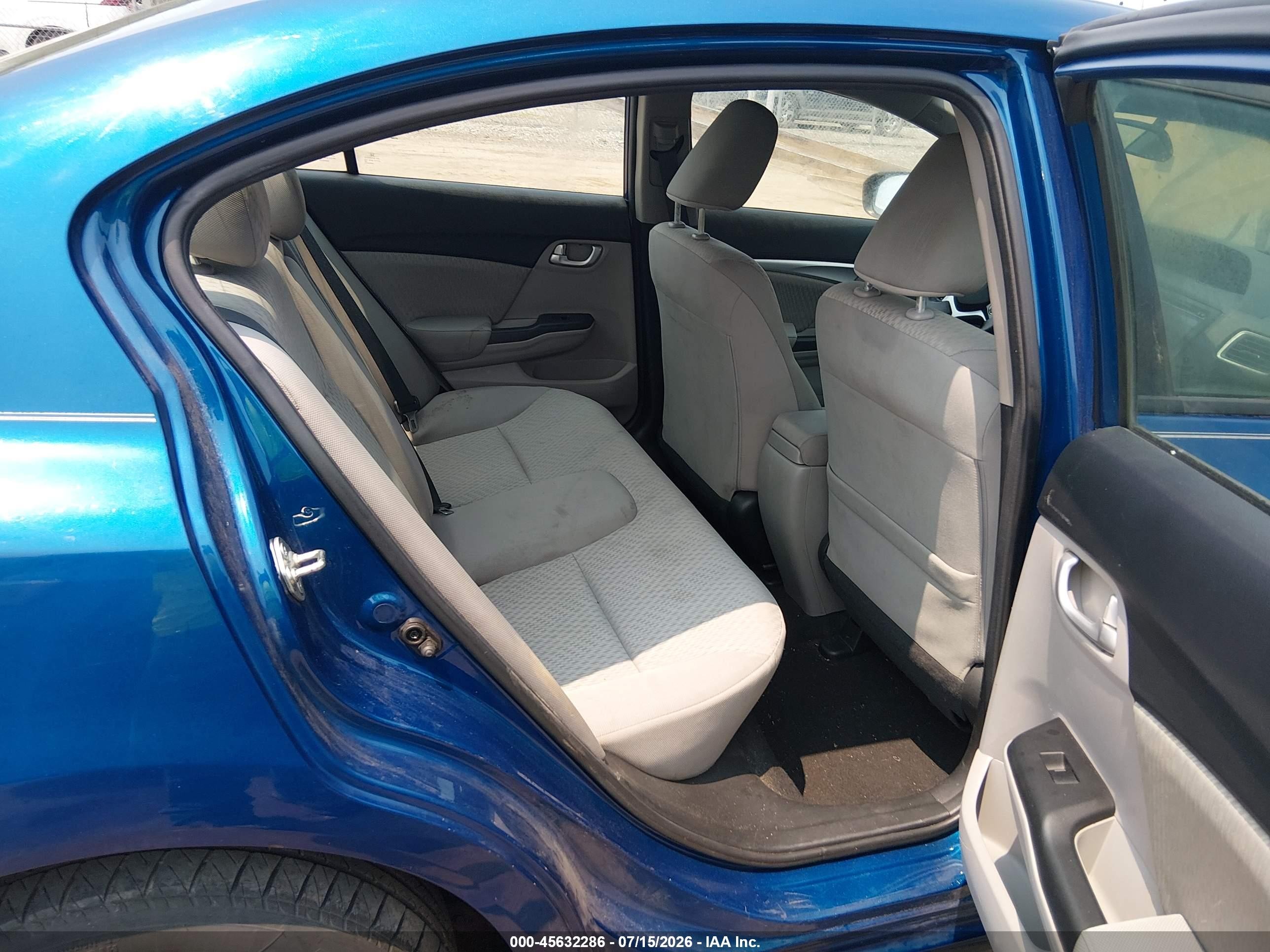 2015 Honda Civic Ex Blue vin: 19XFB2F82FE251986