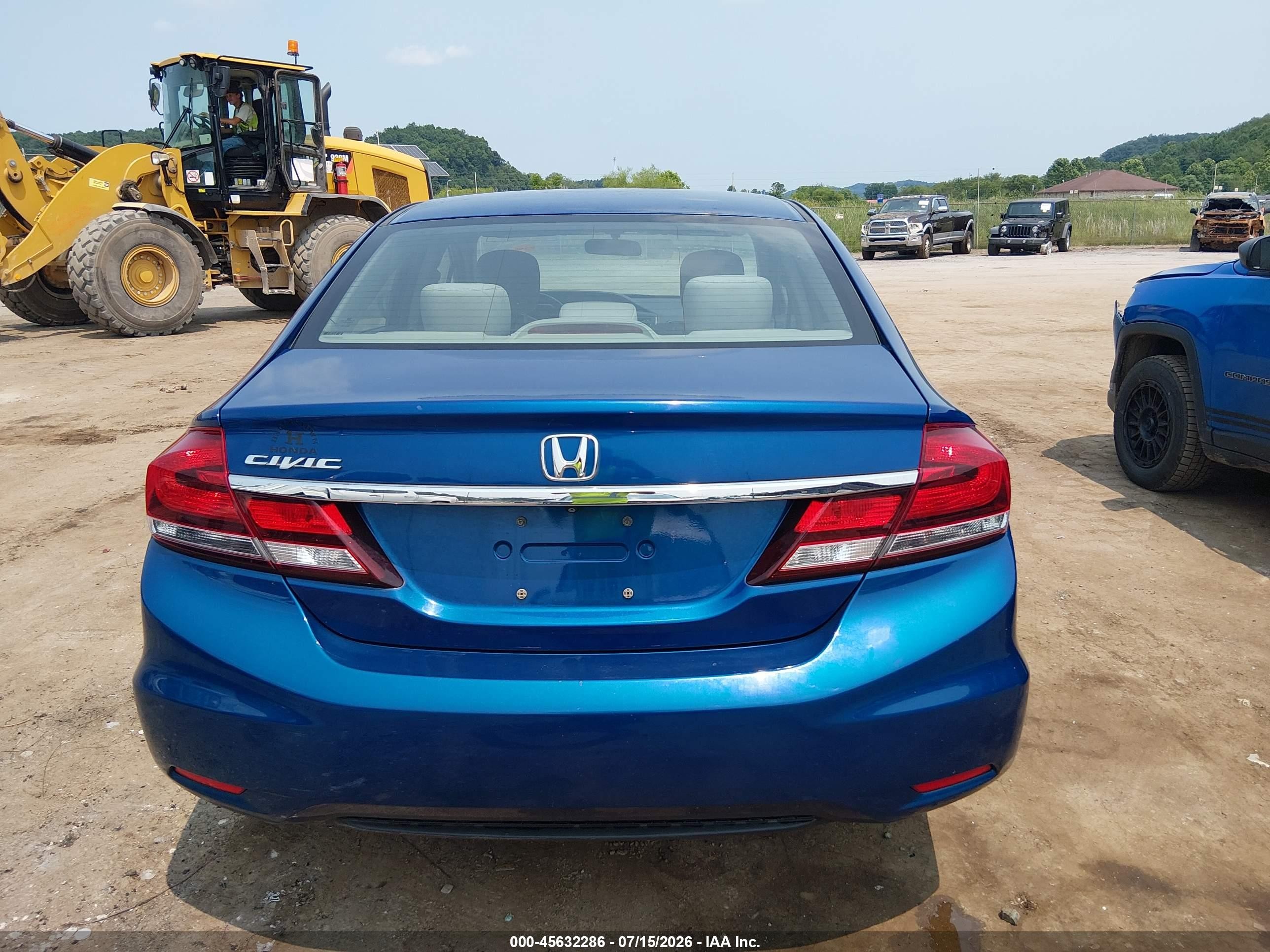 2015 Honda Civic Ex Blue vin: 19XFB2F82FE251986