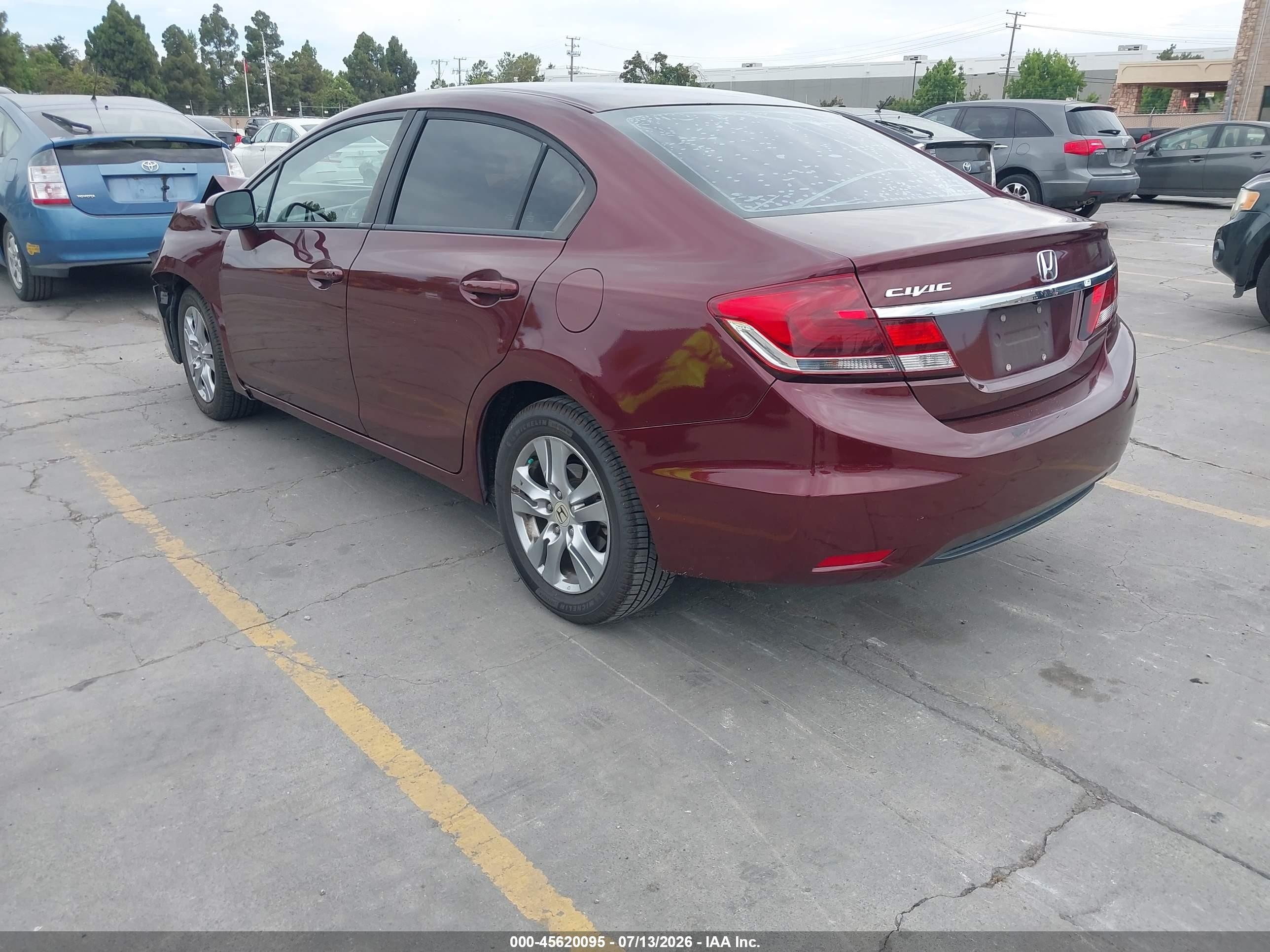 2015 Honda Civic Ex Red vin: 19XFB2F82FE252166