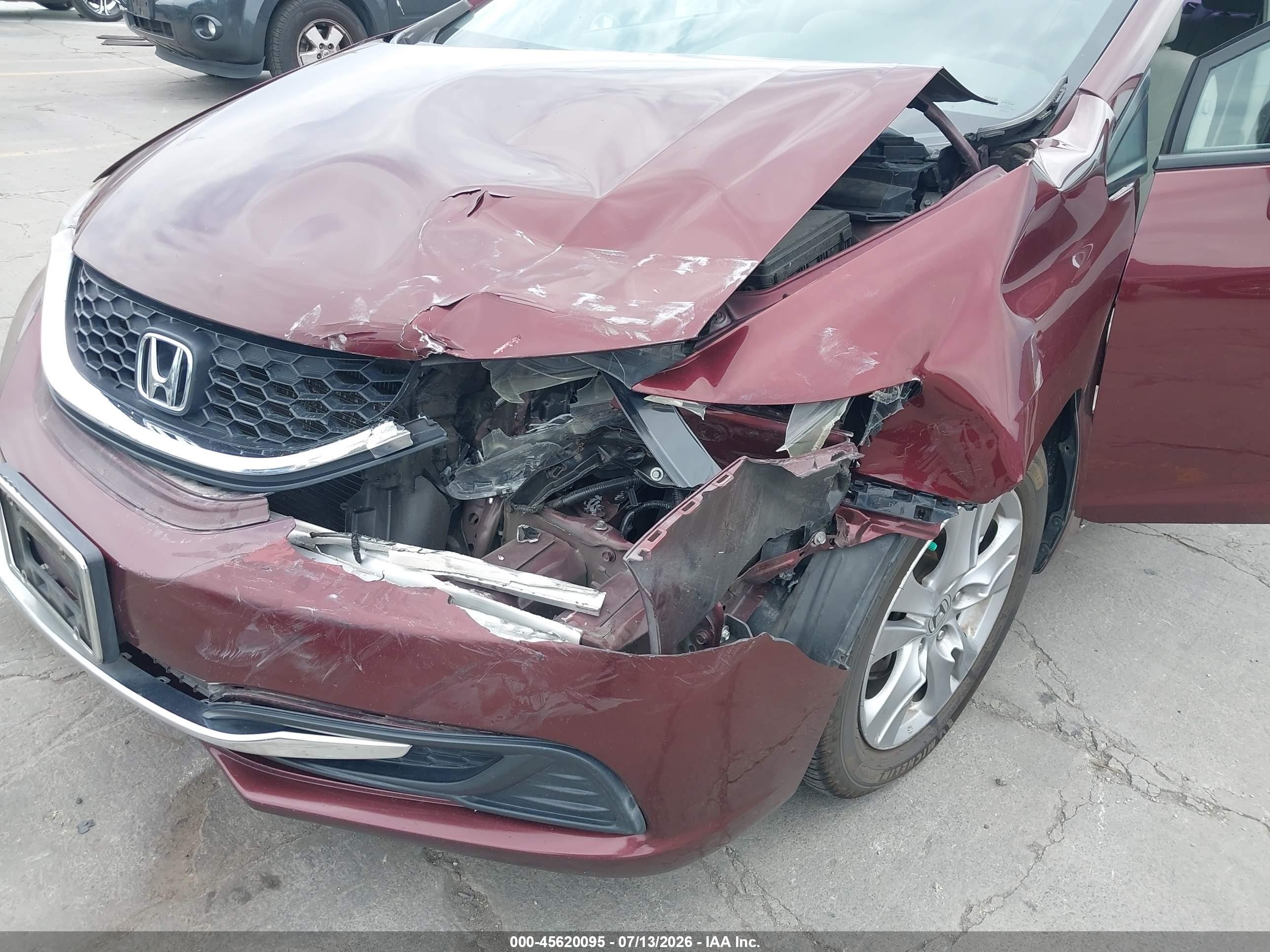 2015 Honda Civic Ex Red vin: 19XFB2F82FE252166