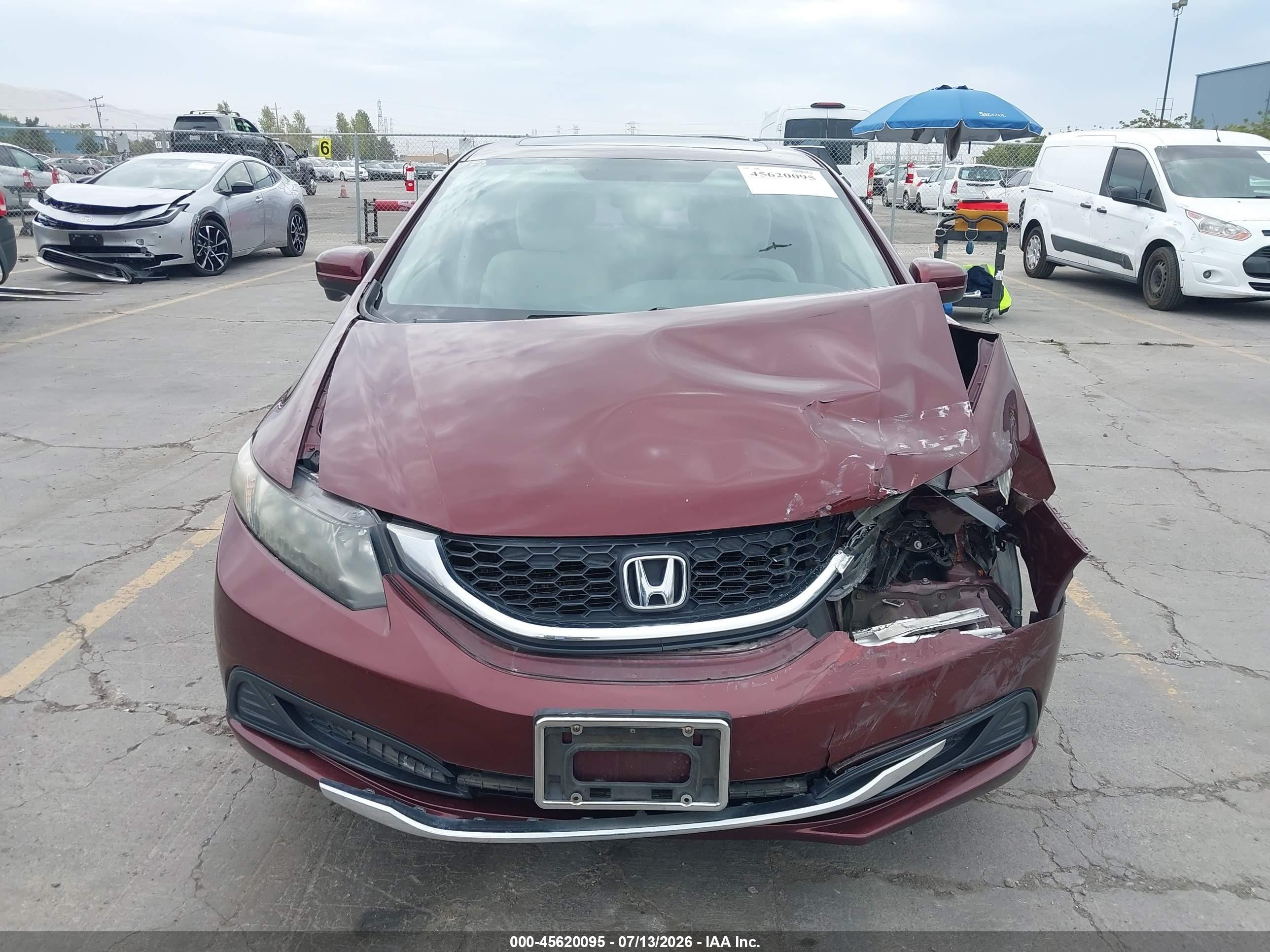 2015 Honda Civic Ex Red vin: 19XFB2F82FE252166
