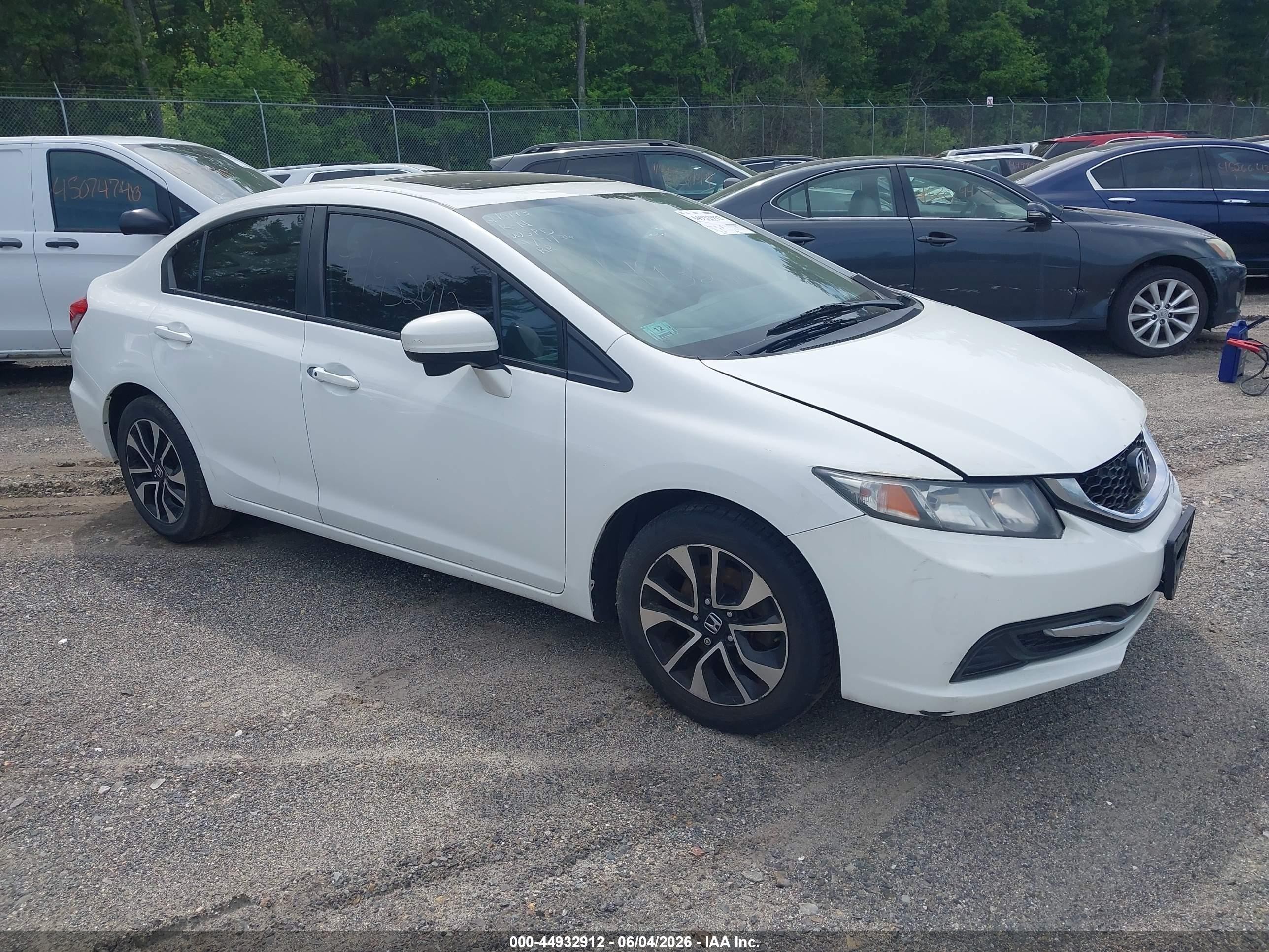 2015 Honda Civic Ex White vin: 19XFB2F82FE280341