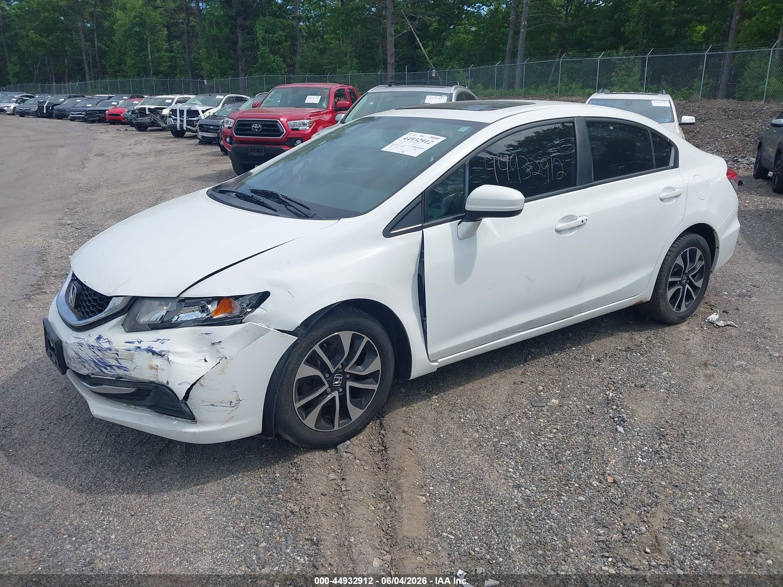 2015 Honda Civic Ex White vin: 19XFB2F82FE280341