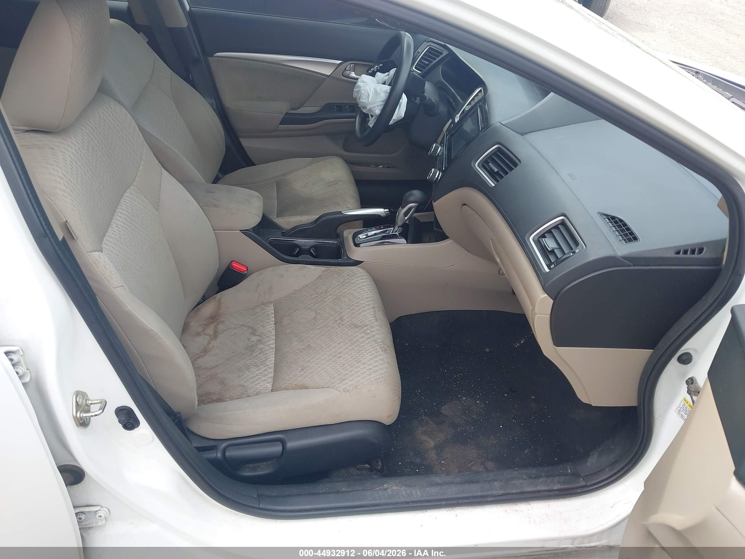 2015 Honda Civic Ex White vin: 19XFB2F82FE280341