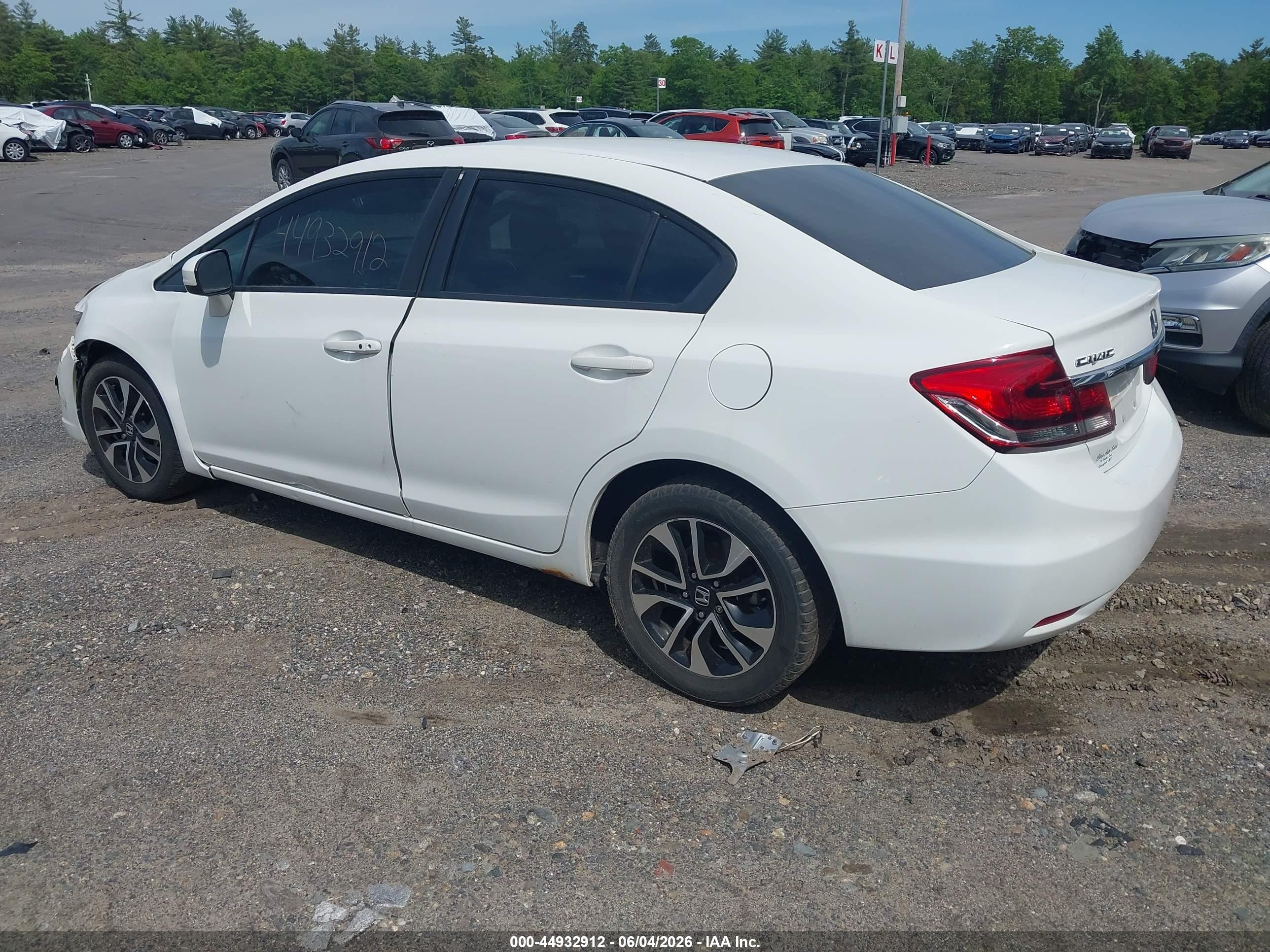 2015 Honda Civic Ex White vin: 19XFB2F82FE280341