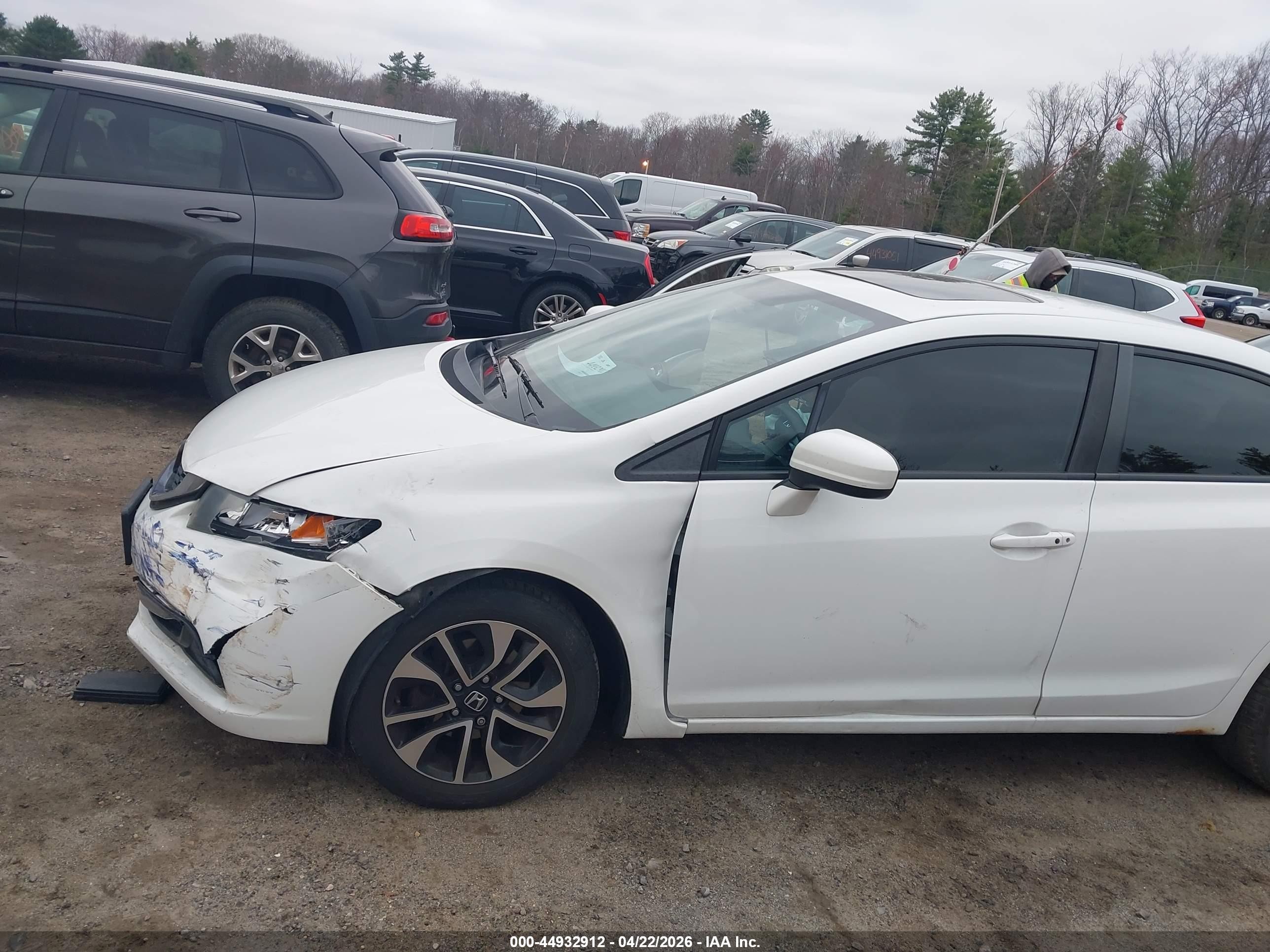 2015 Honda Civic Ex White vin: 19XFB2F82FE280341