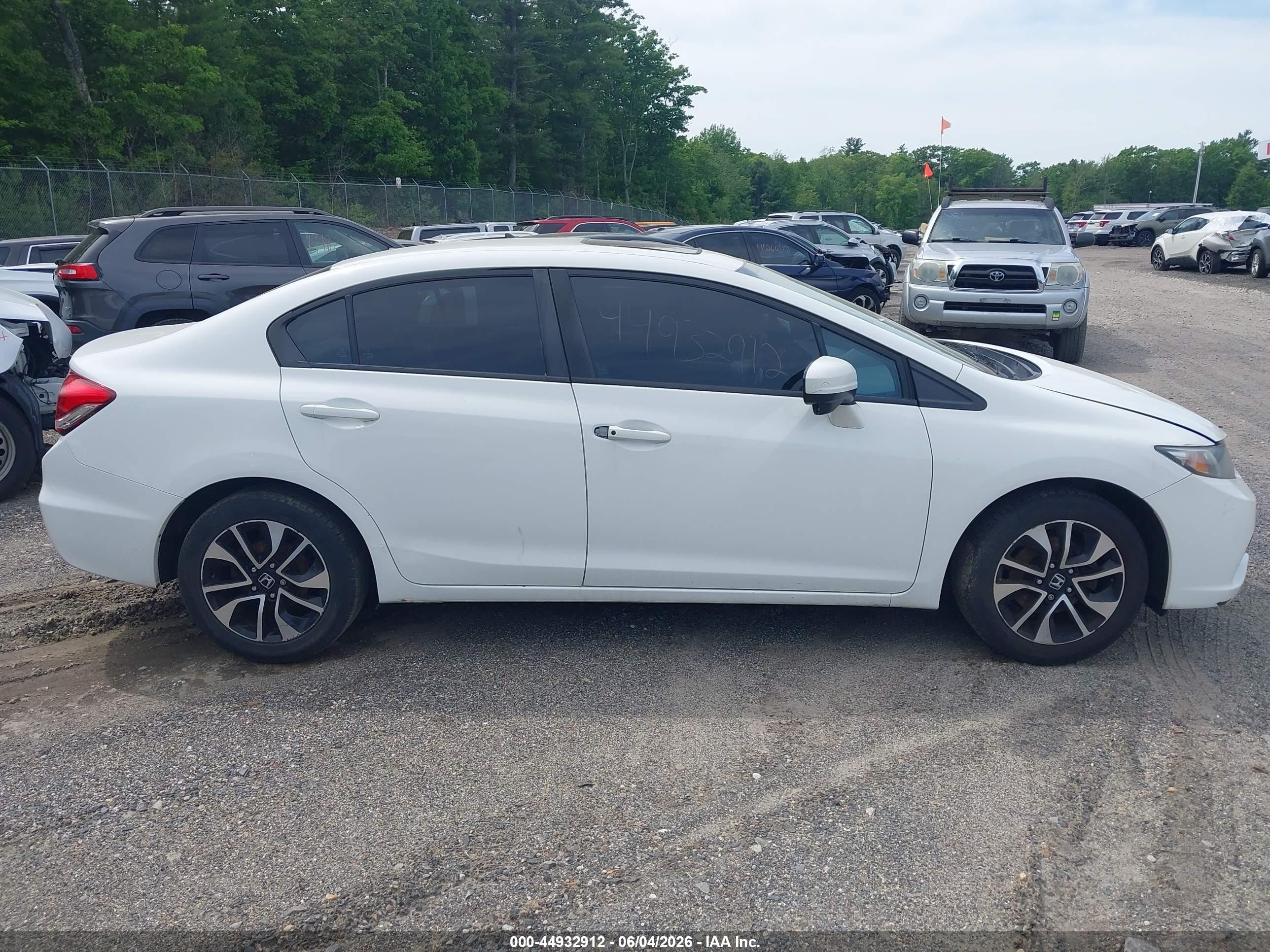 2015 Honda Civic Ex White vin: 19XFB2F82FE280341