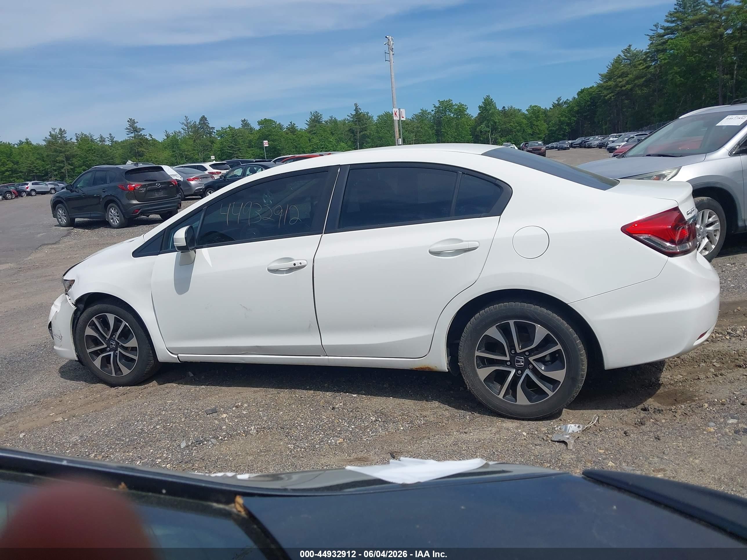 2015 Honda Civic Ex White vin: 19XFB2F82FE280341