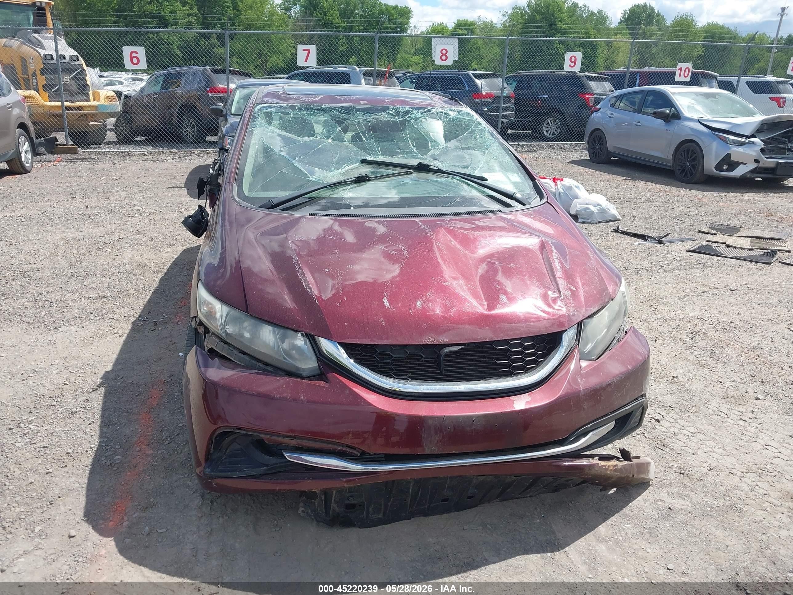 2015 Honda Civic Ex Burgundy vin: 19XFB2F82FE283532