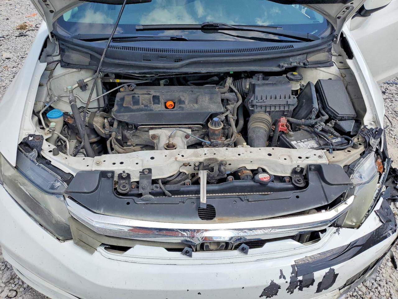 2012 Honda Civic Ex White vin: 19XFB2F83CE006352