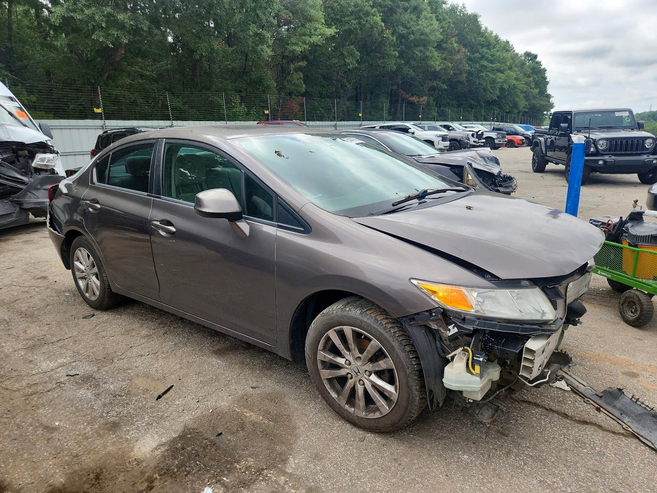 2012 Honda Civic Ex Brown vin: 19XFB2F83CE008487