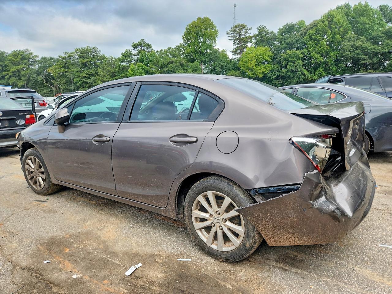 2012 Honda Civic Ex Brown vin: 19XFB2F83CE008487