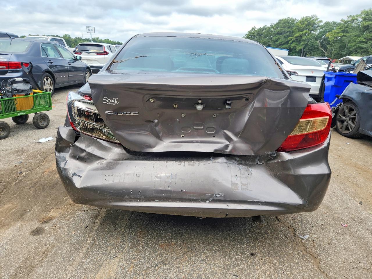 2012 Honda Civic Ex Brown vin: 19XFB2F83CE008487