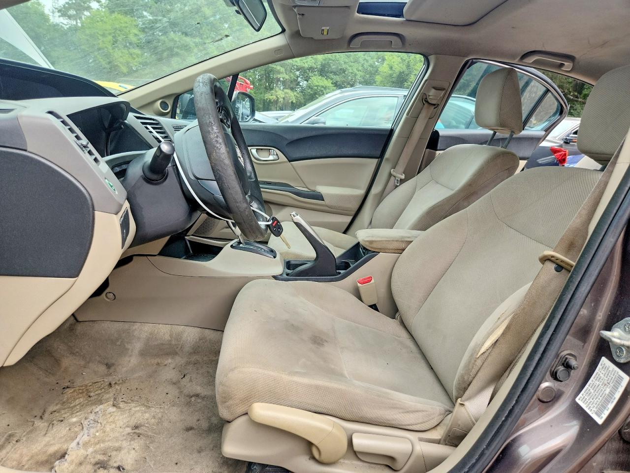 2012 Honda Civic Ex Brown vin: 19XFB2F83CE008487