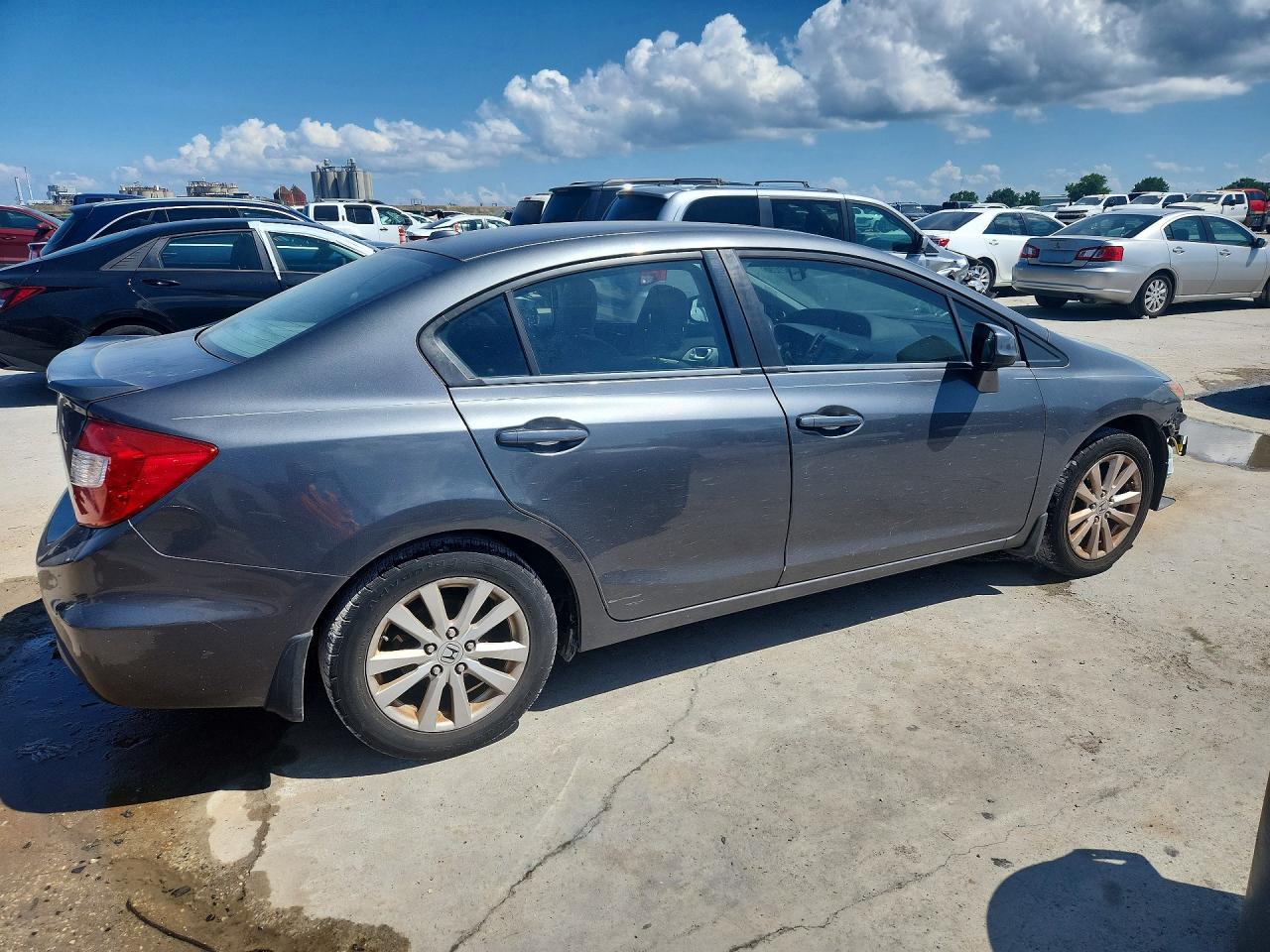 2012 Honda Civic Ex Gray vin: 19XFB2F83CE022468