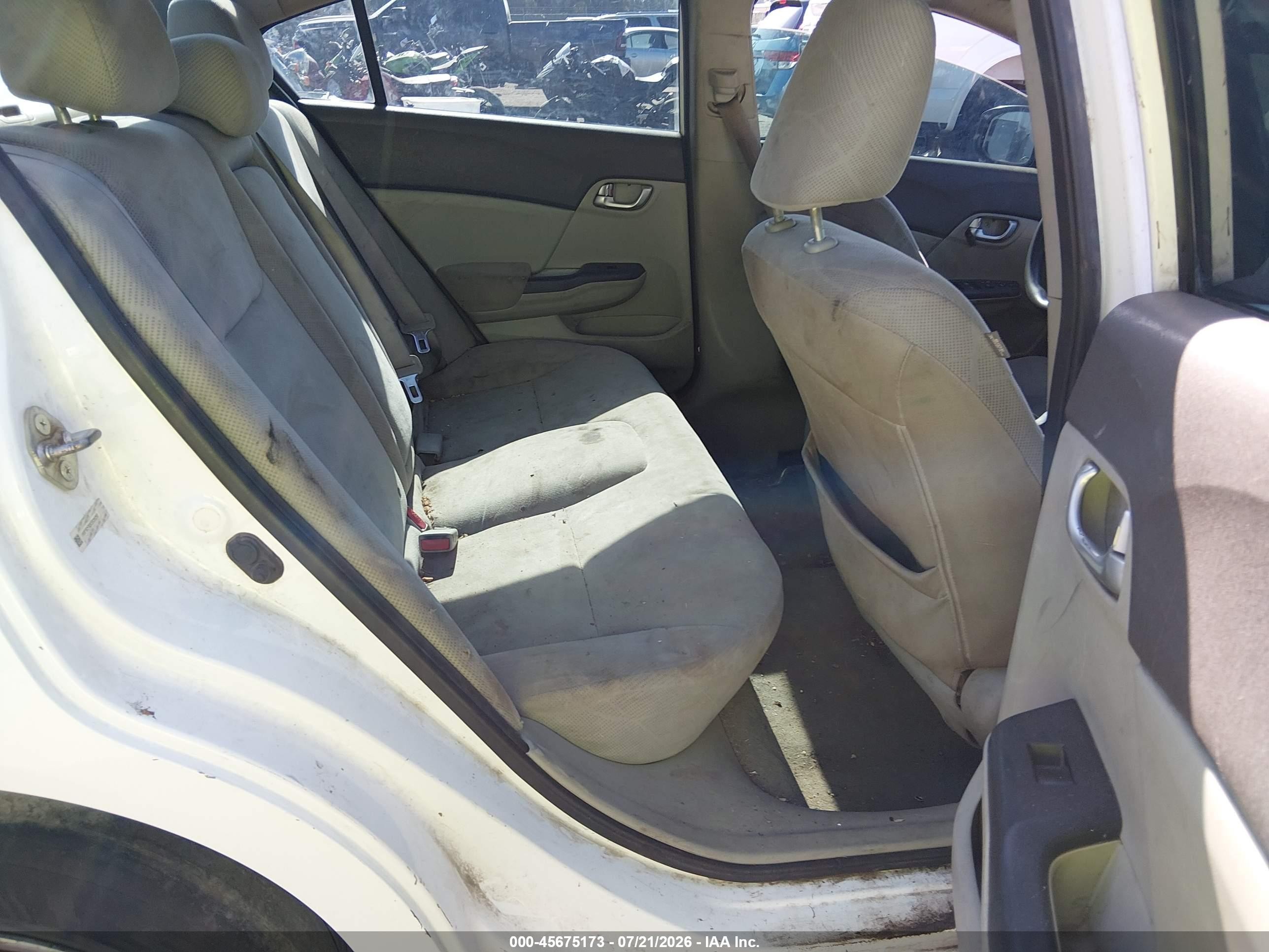 2012 Honda Civic Ex Белый vin: 19XFB2F83CE035253