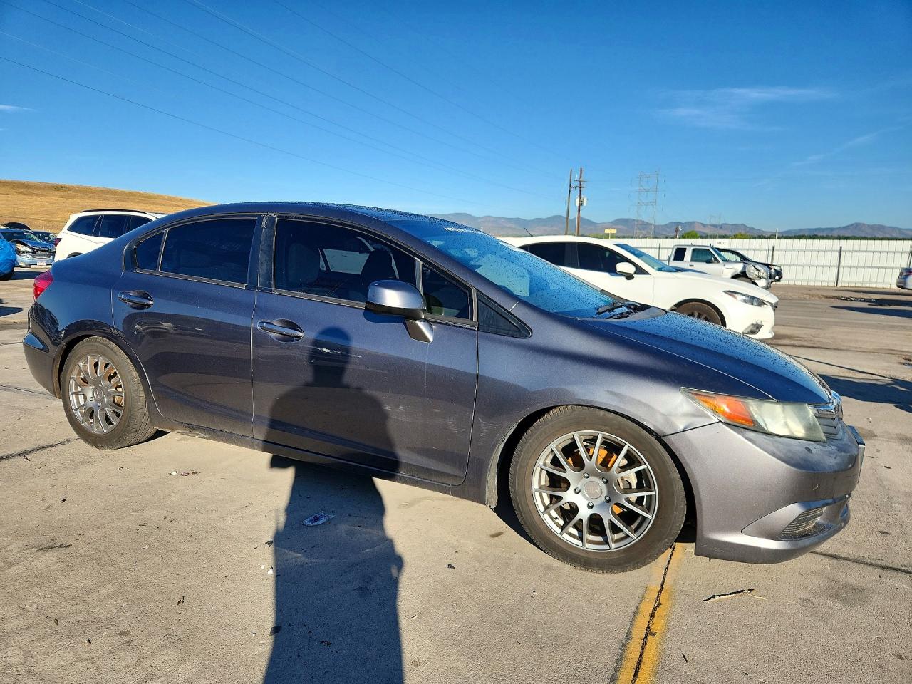 2012 Honda Civic Ex Серый vin: 19XFB2F83CE044907