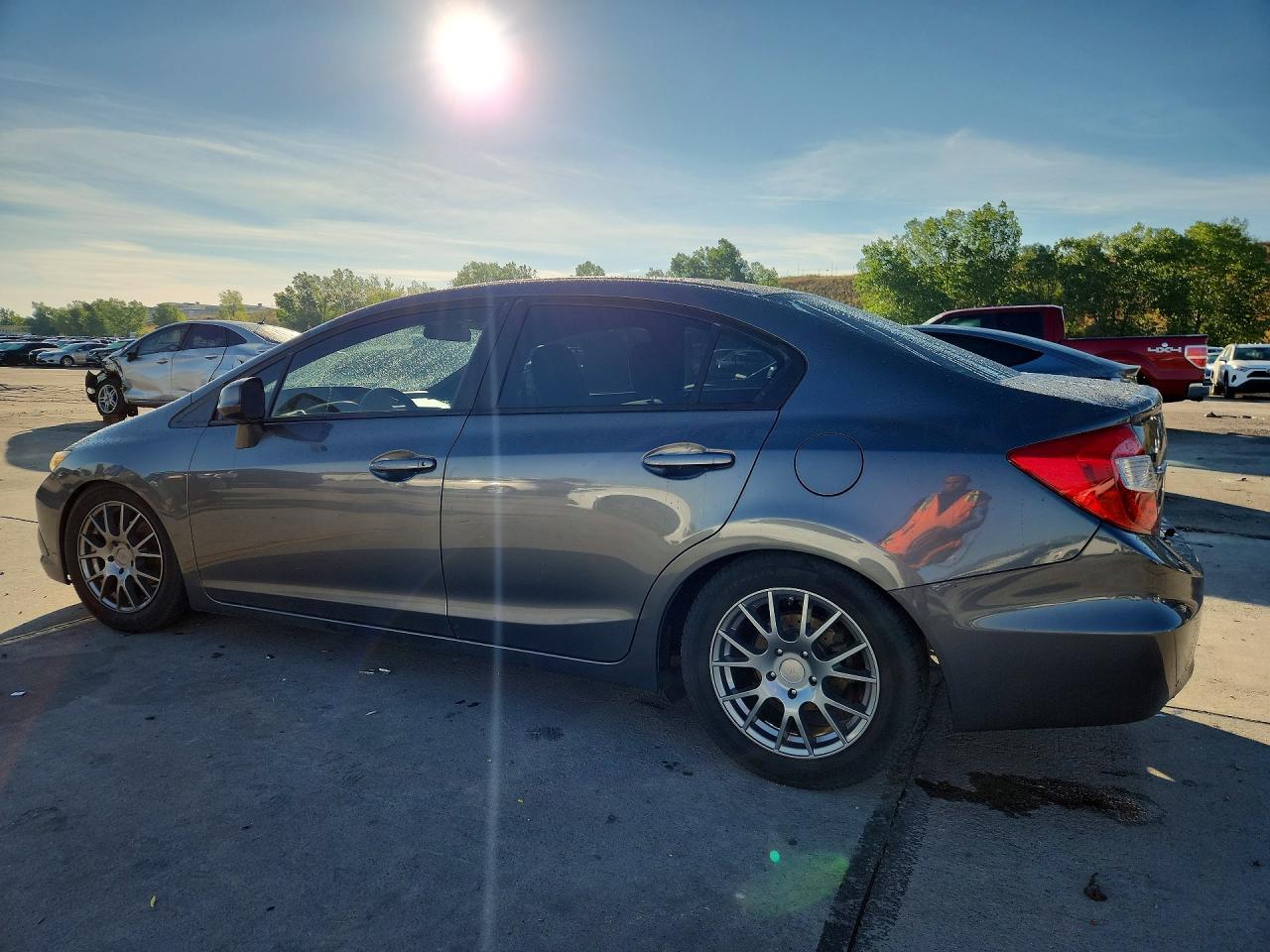 2012 Honda Civic Ex Серый vin: 19XFB2F83CE044907