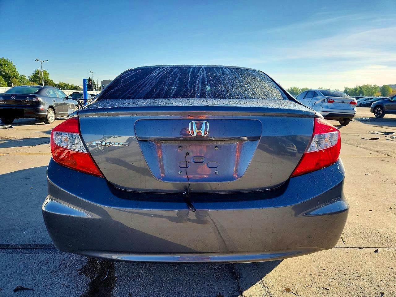 2012 Honda Civic Ex Серый vin: 19XFB2F83CE044907