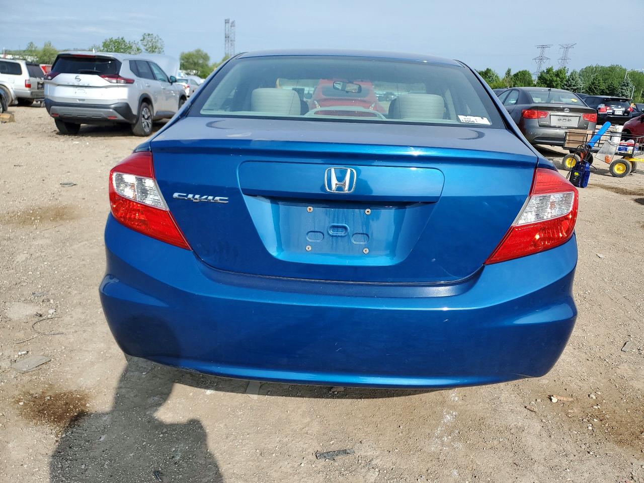 2012 Honda Civic Ex Blue vin: 19XFB2F83CE059097