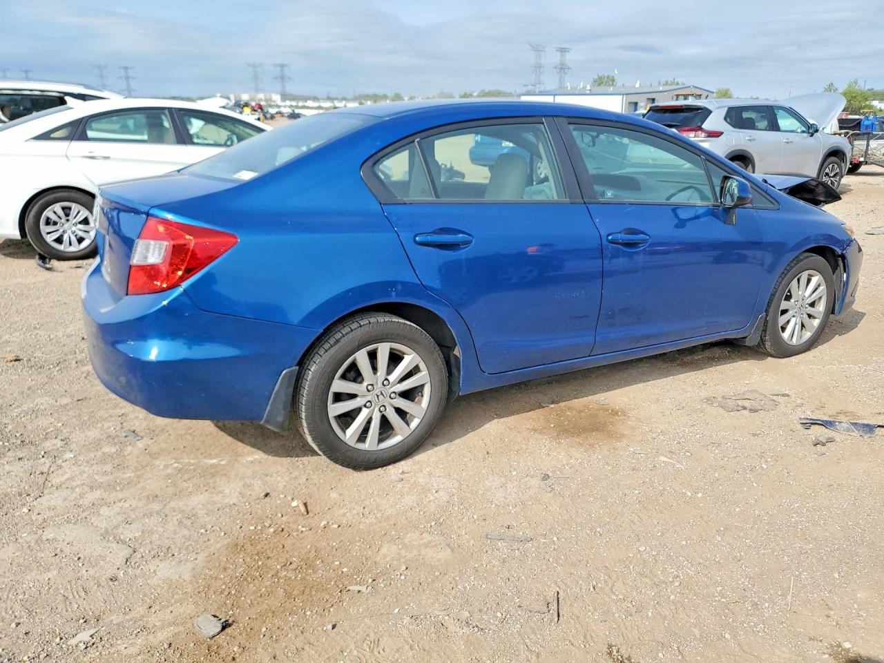 2012 Honda Civic Ex Blue vin: 19XFB2F83CE059097