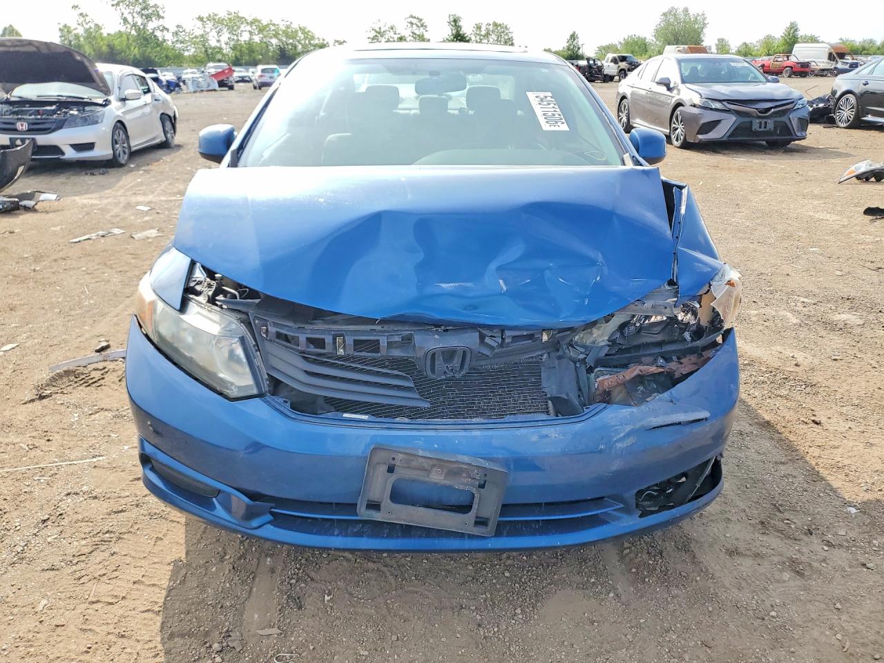 2012 Honda Civic Ex Blue vin: 19XFB2F83CE059097