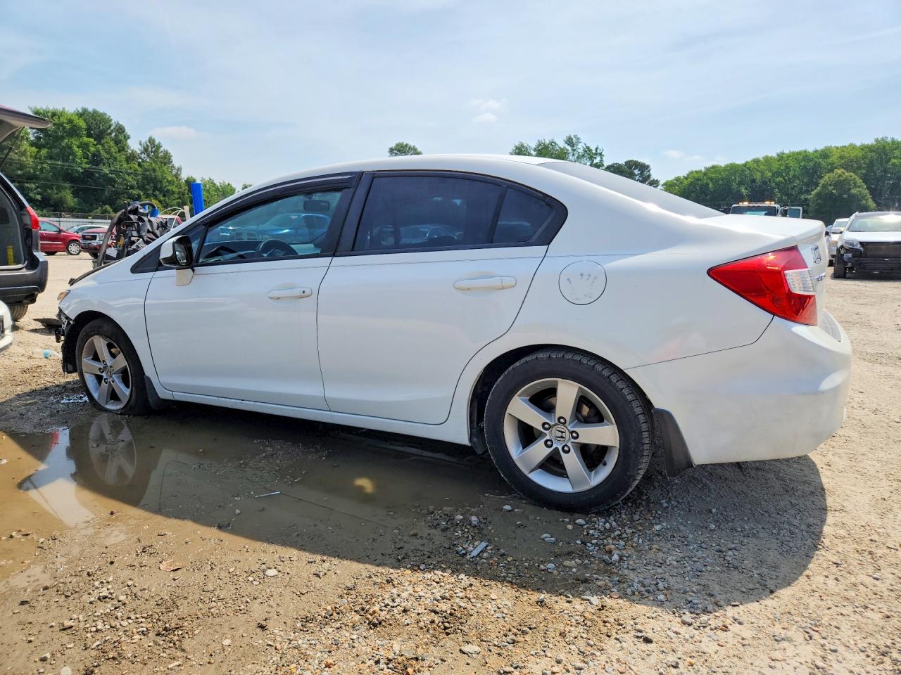 2012 Honda Civic Ex White vin: 19XFB2F83CE067751