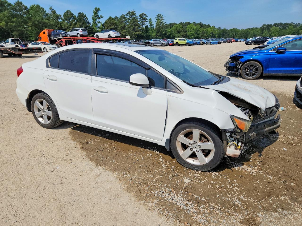 2012 Honda Civic Ex White vin: 19XFB2F83CE067751
