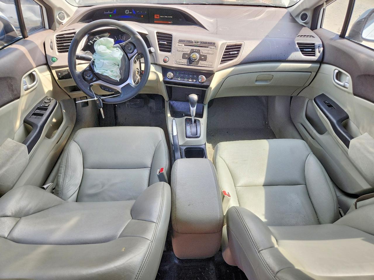 2012 Honda Civic Ex White vin: 19XFB2F83CE067751