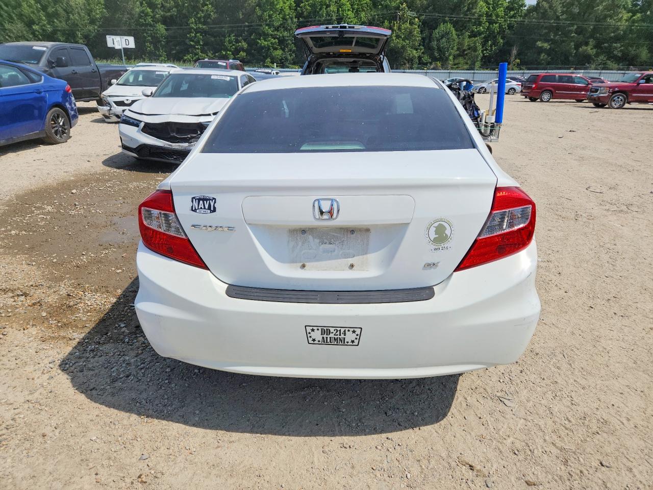 2012 Honda Civic Ex White vin: 19XFB2F83CE067751