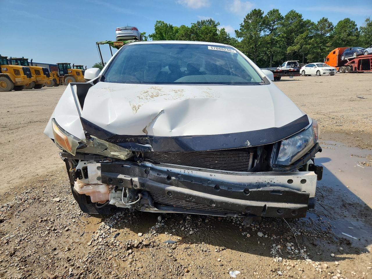 2012 Honda Civic Ex White vin: 19XFB2F83CE067751
