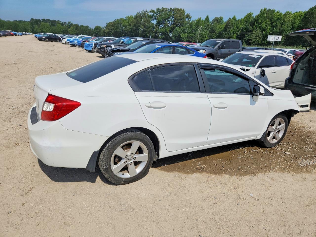2012 Honda Civic Ex White vin: 19XFB2F83CE067751