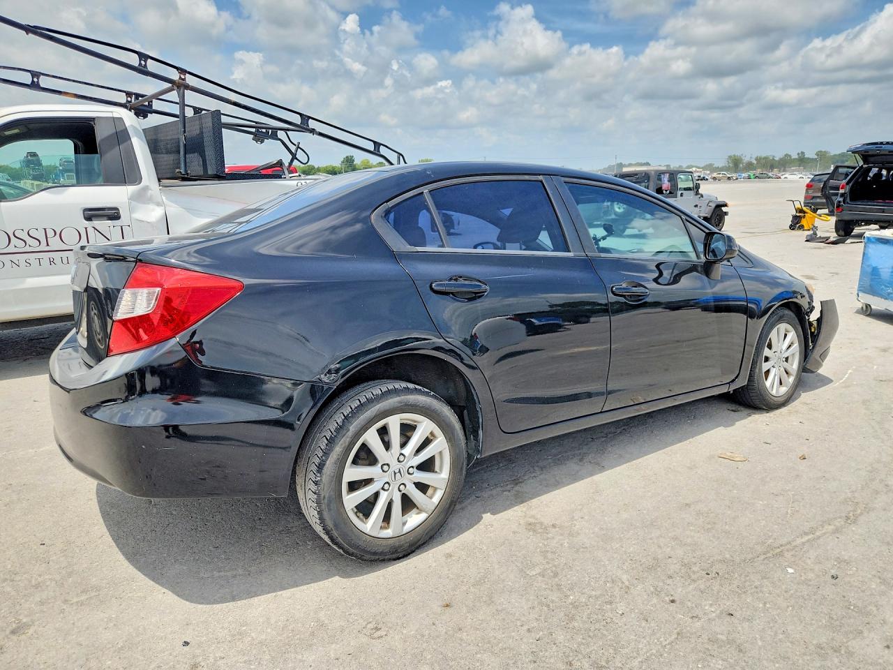 2012 Honda Civic Ex Black vin: 19XFB2F83CE088583