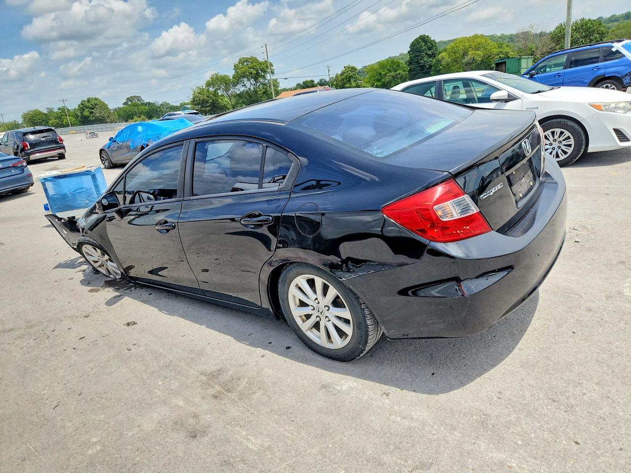 2012 Honda Civic Ex Black vin: 19XFB2F83CE088583