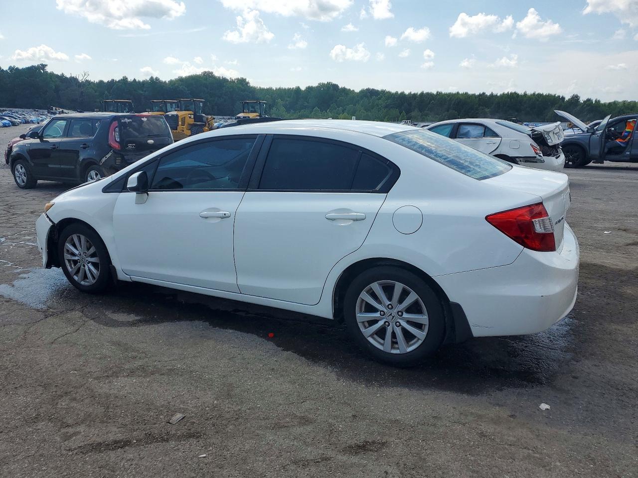 2012 Honda Civic Ex Белый vin: 19XFB2F83CE093587