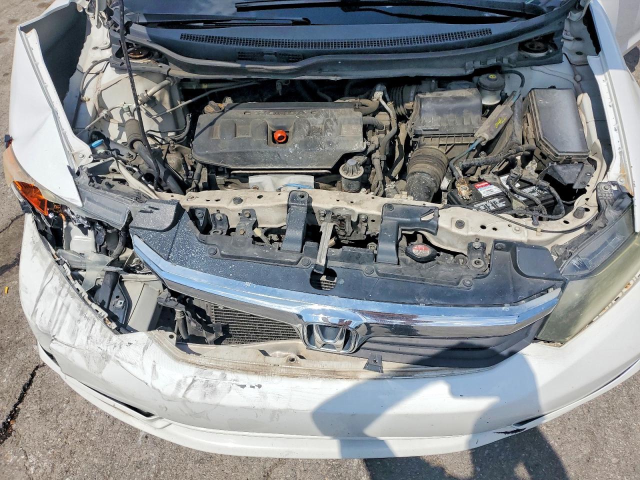 2012 Honda Civic Ex Белый vin: 19XFB2F83CE093587