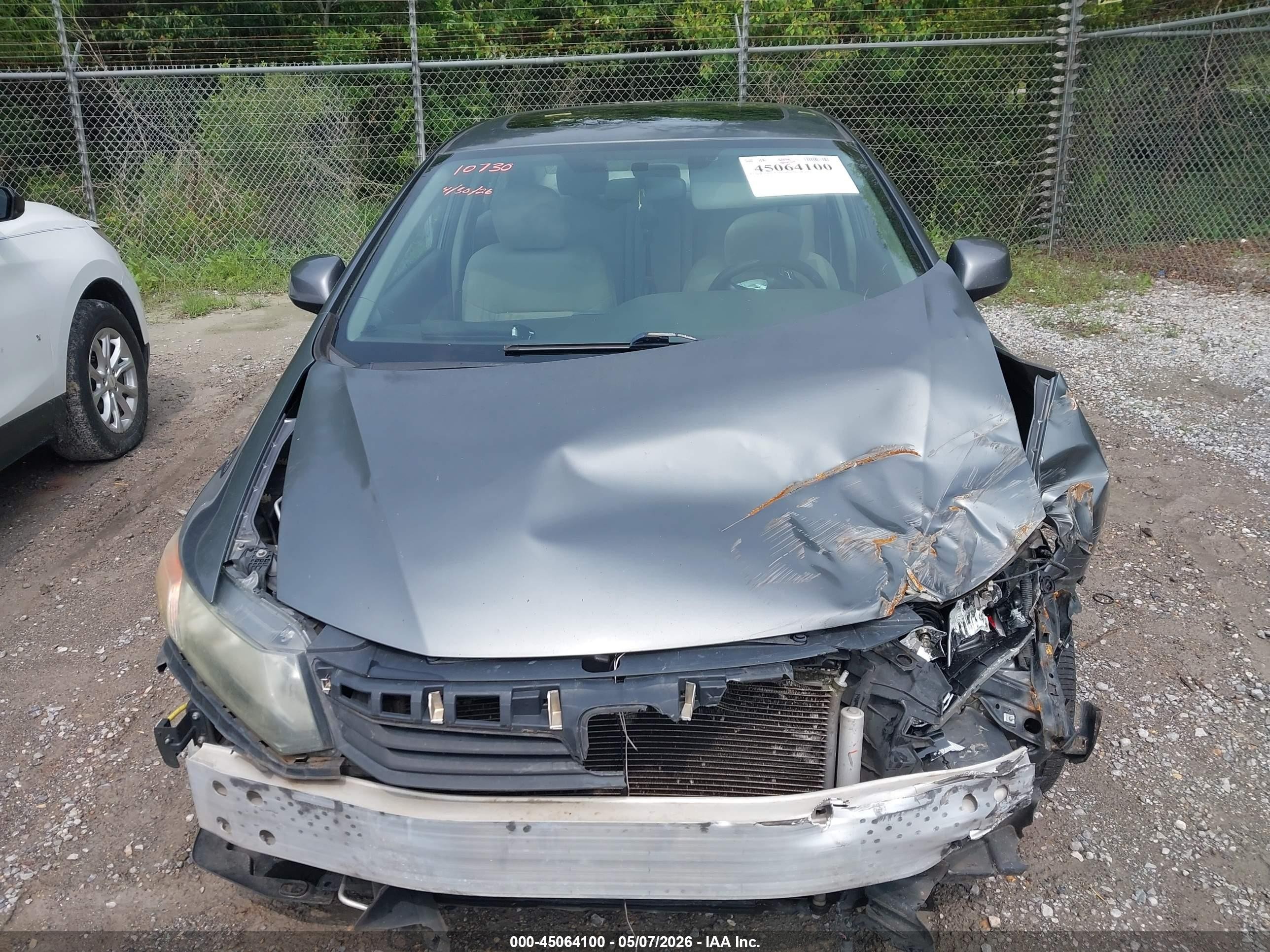 2012 Honda Civic Ex Gray vin: 19XFB2F83CE106063