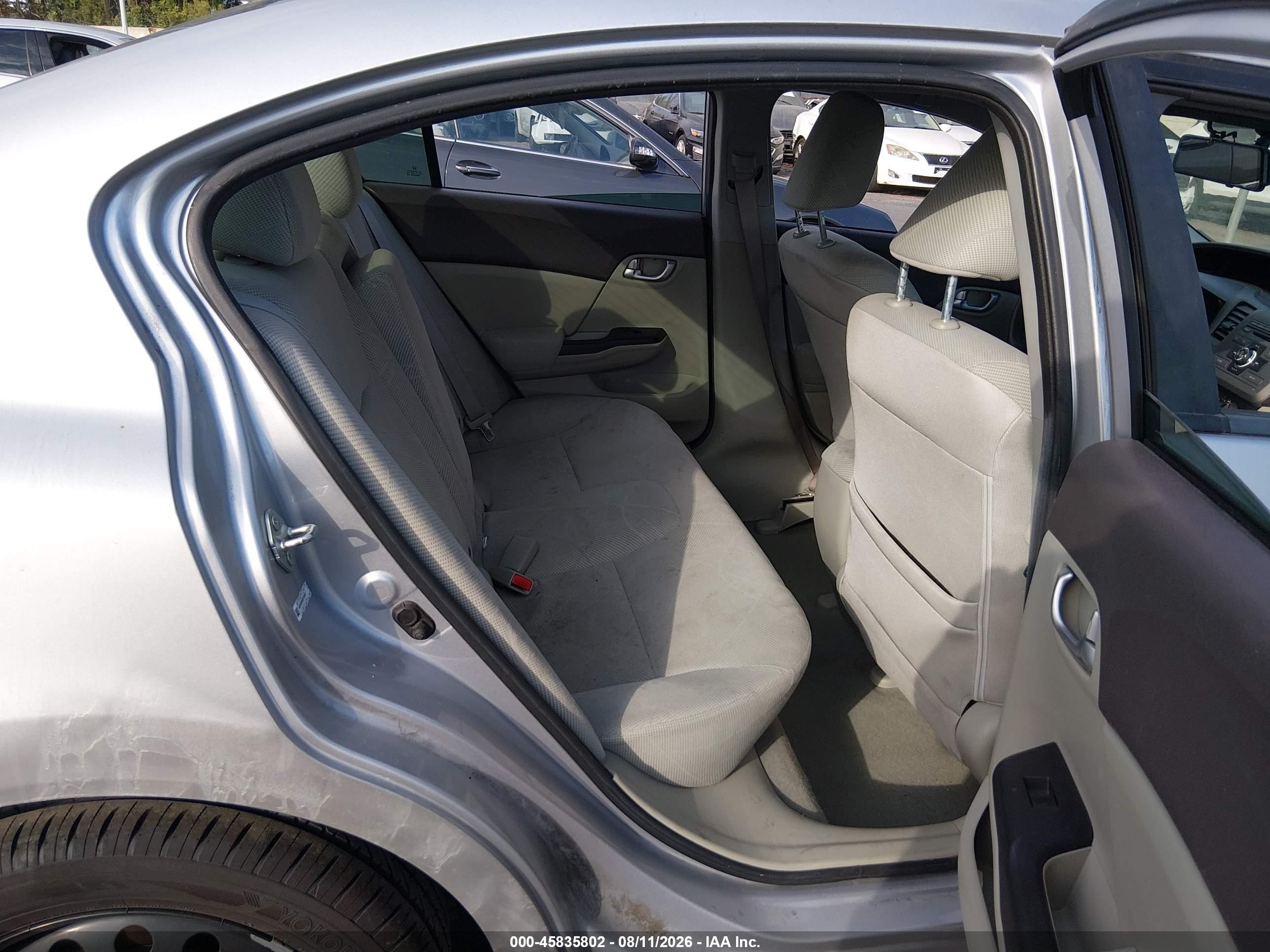 2012 Honda Civic Ex Серебряный vin: 19XFB2F83CE343815